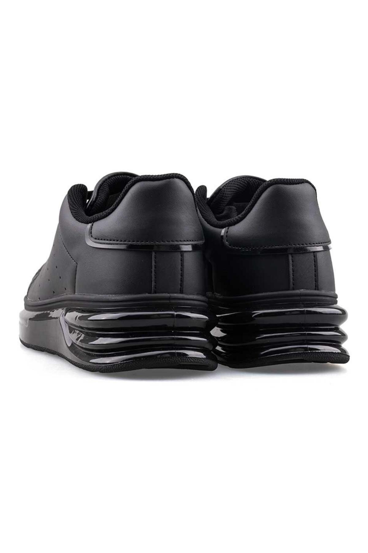 628 Erkek Yüksek Taban Bağcıklı Günlük Casual Spor Ayakkabı - Görsel 4