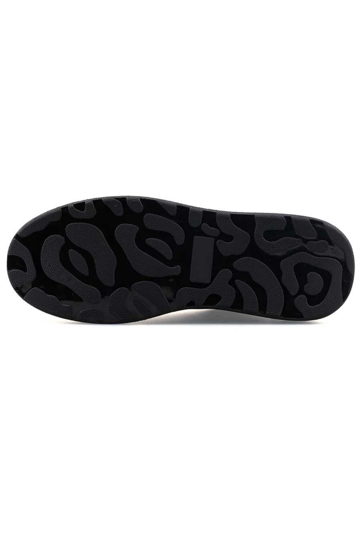 628 Erkek Yüksek Taban Bağcıklı Günlük Casual Spor Ayakkabı - Görsel 5