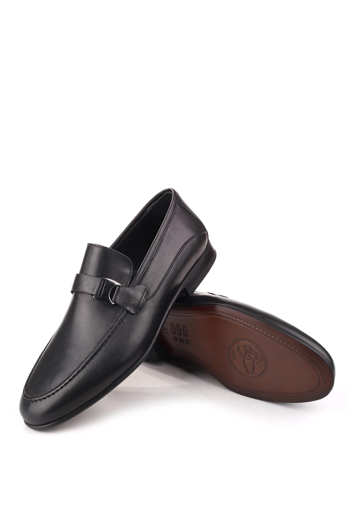 16727-1 Erkek Günlük Neolit Bağcıksız Deri Ayakkabı - Görsel 6