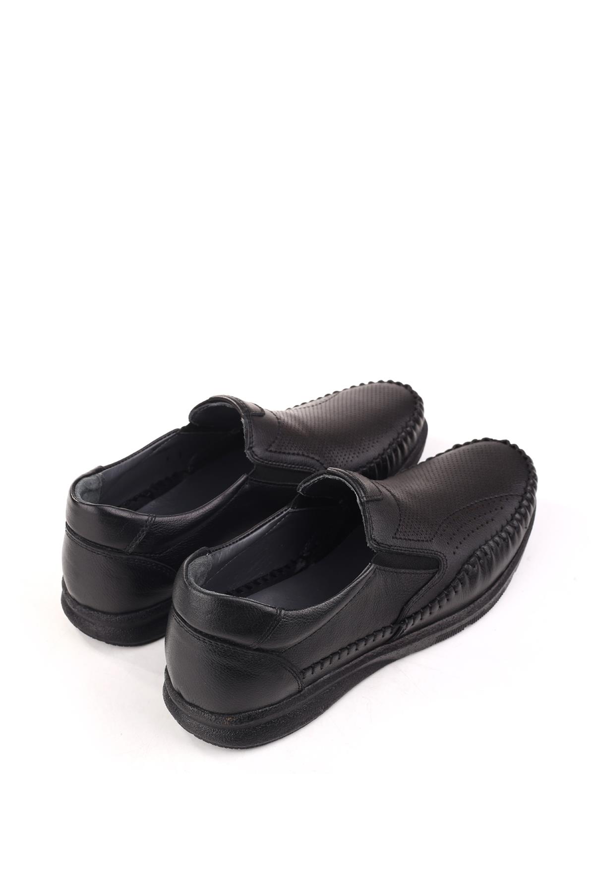 250 Erkek Hakiki Deri Bağcıksız Ortopedik Günlük Ayakkabı - Görsel 5