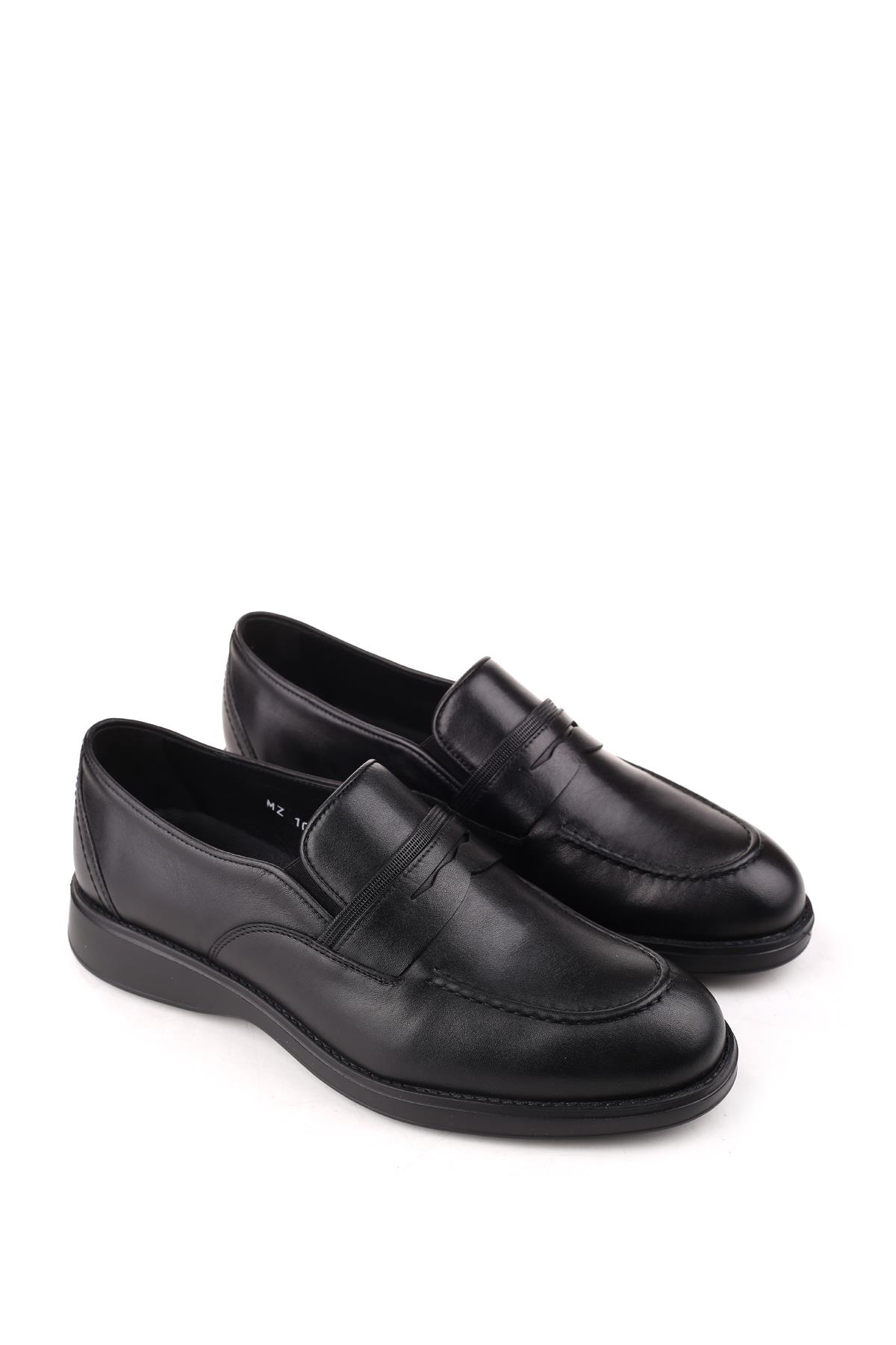 H 1005 Erkek Hakiki Deri Eva Taban Bağcıksız Günlük Ayakkabı - Görsel 3