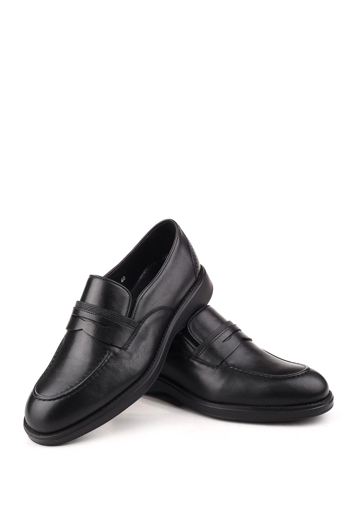 H 1005 Erkek Hakiki Deri Eva Taban Bağcıksız Günlük Ayakkabı - Görsel 4