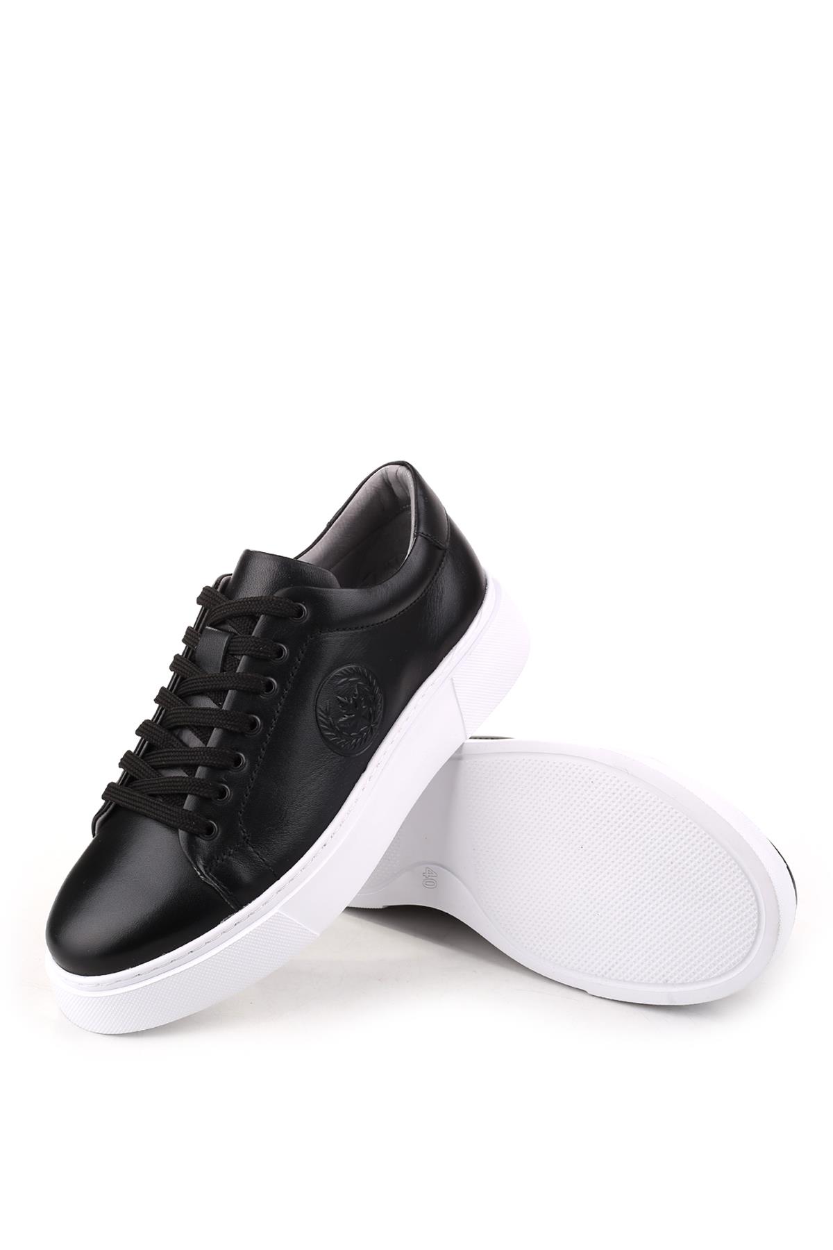 6204 Erkek Hakiki Deri Poli Taban Günlük Ayakkabı - Görsel 5