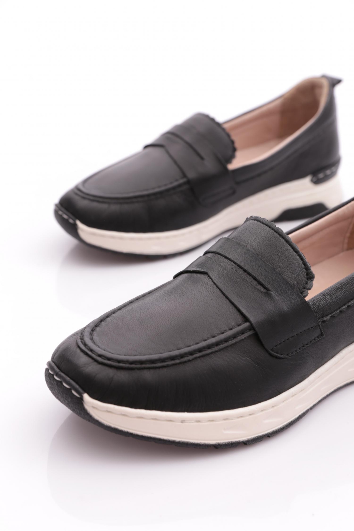 P48 Kadin Şeritli Comfort Ayakkabi - Görsel 5