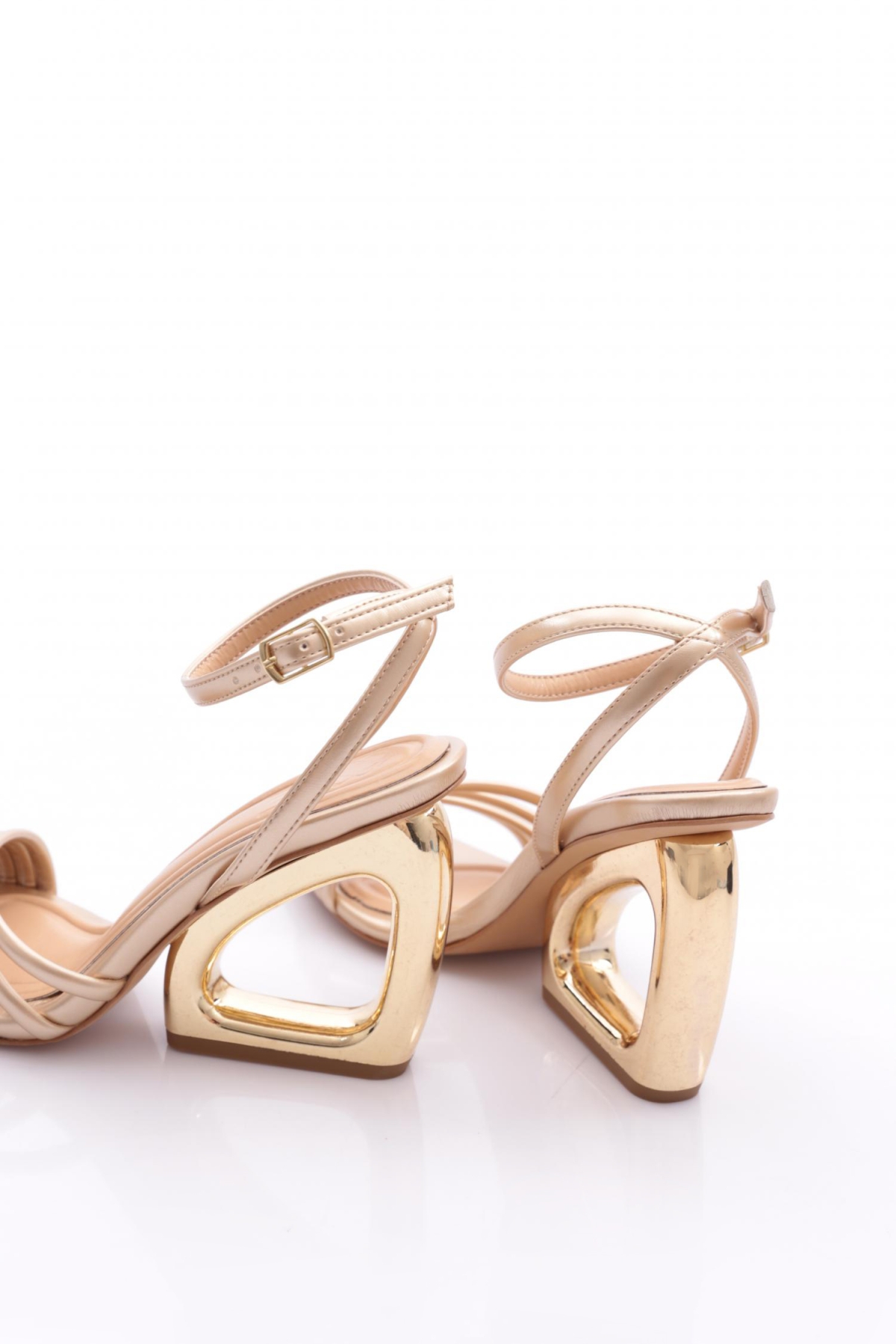 2437 Kadin Bilekten Bağlamali Topuklu Abiye Ayakkabi - Görsel 4