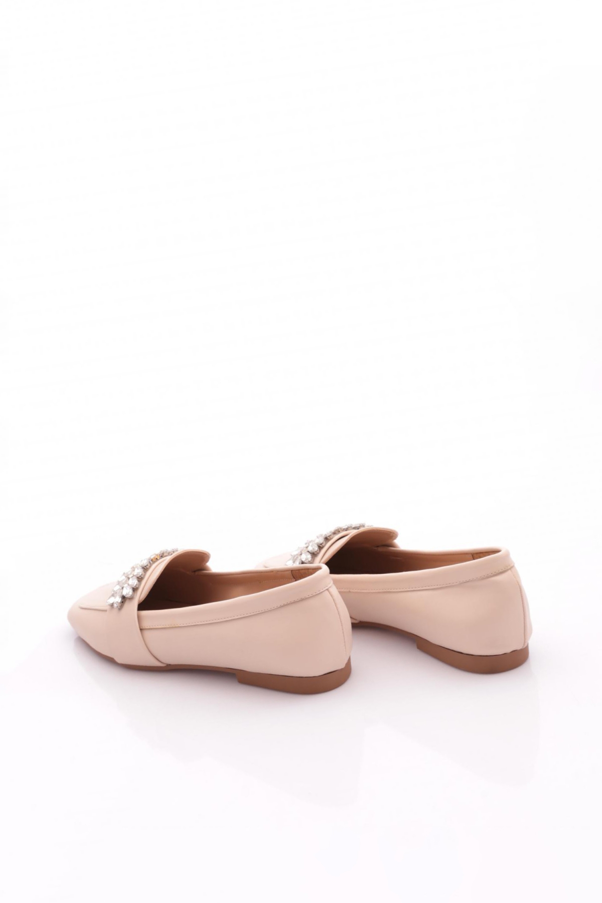 50085-23Y Kadin Kristal Taşli Tokali Loafer - Görsel 4