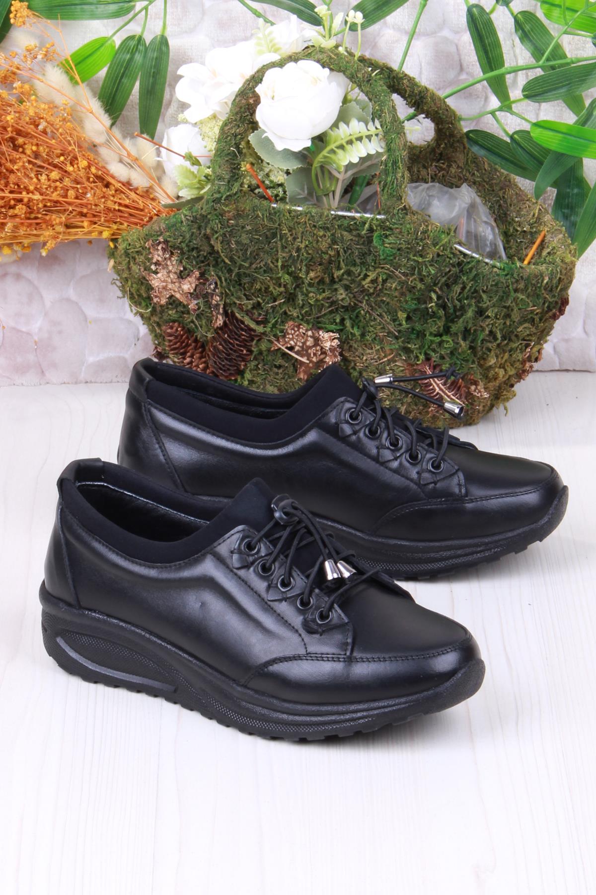 4283 Yumuşak Hafif Rahat Hakiki Deri Kadın Ayakkabı - Görsel 2