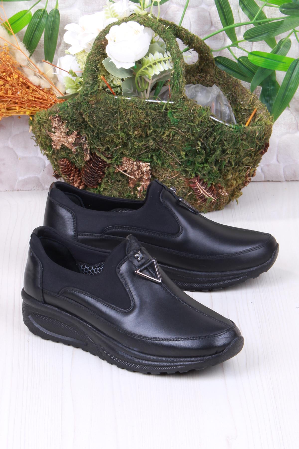 4280 Yumuşak Hafif Rahat Hakiki Deri Kadın Ayakkabı - Görsel 2