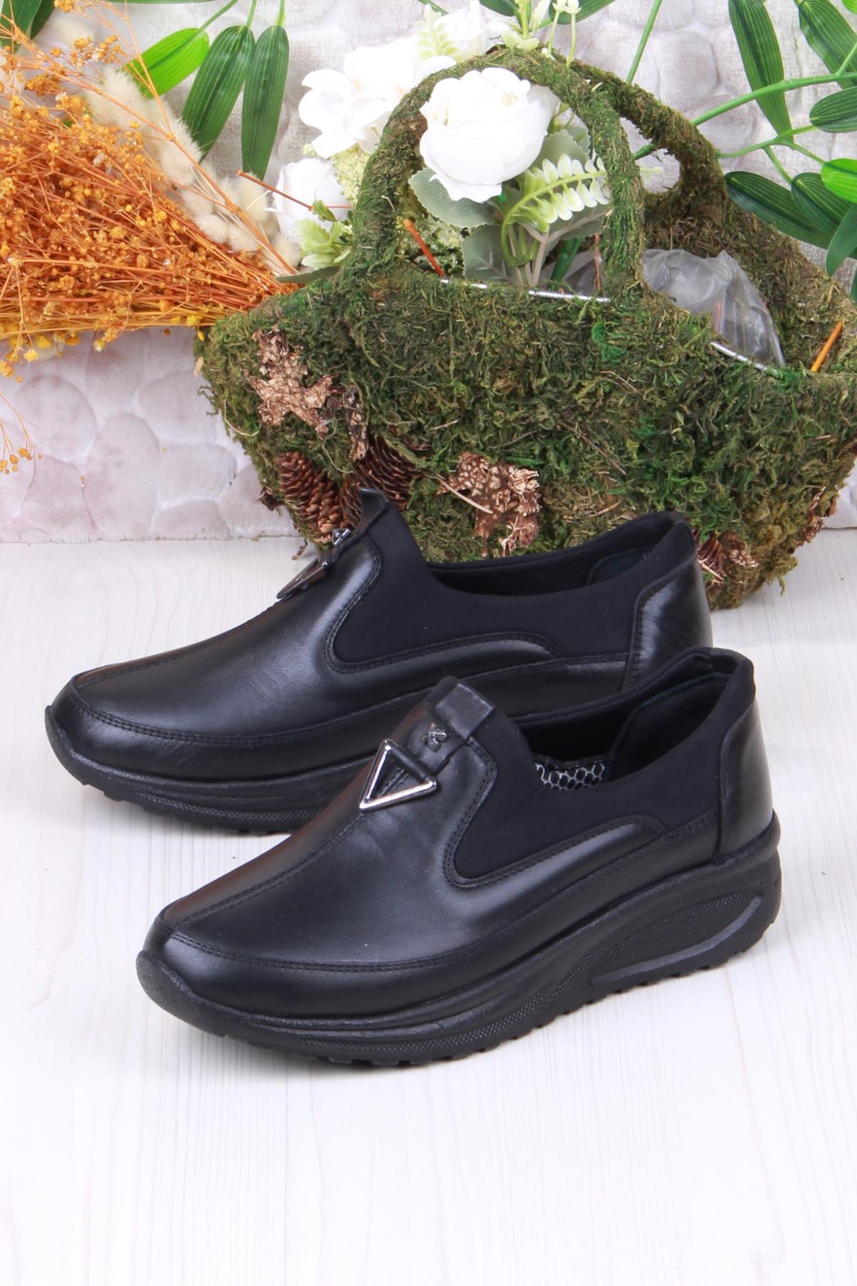 4280 Yumuşak Hafif Rahat Hakiki Deri Kadın Ayakkabı - Görsel 4