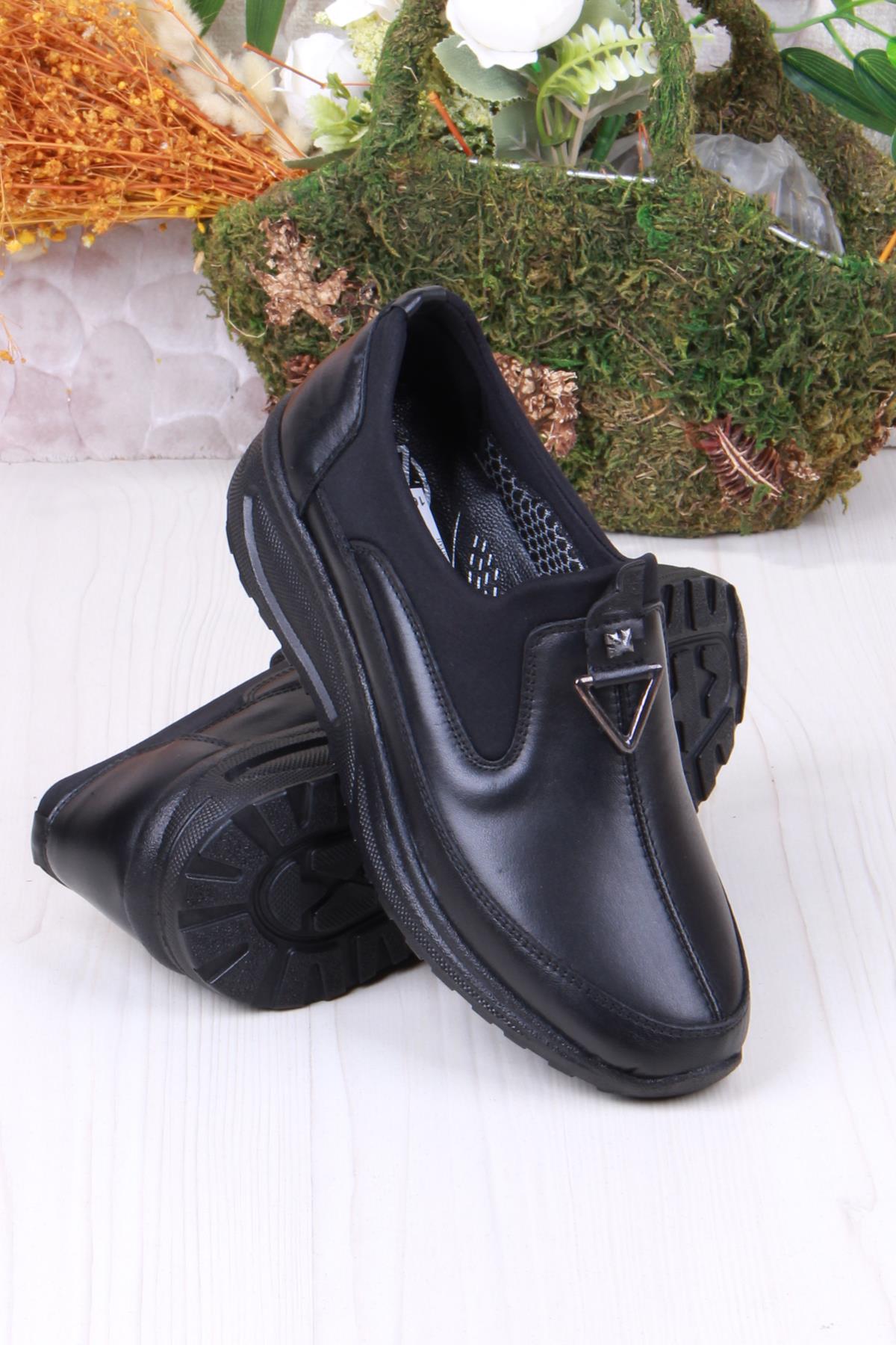 4280 Yumuşak Hafif Rahat Hakiki Deri Kadın Ayakkabı - Görsel 5