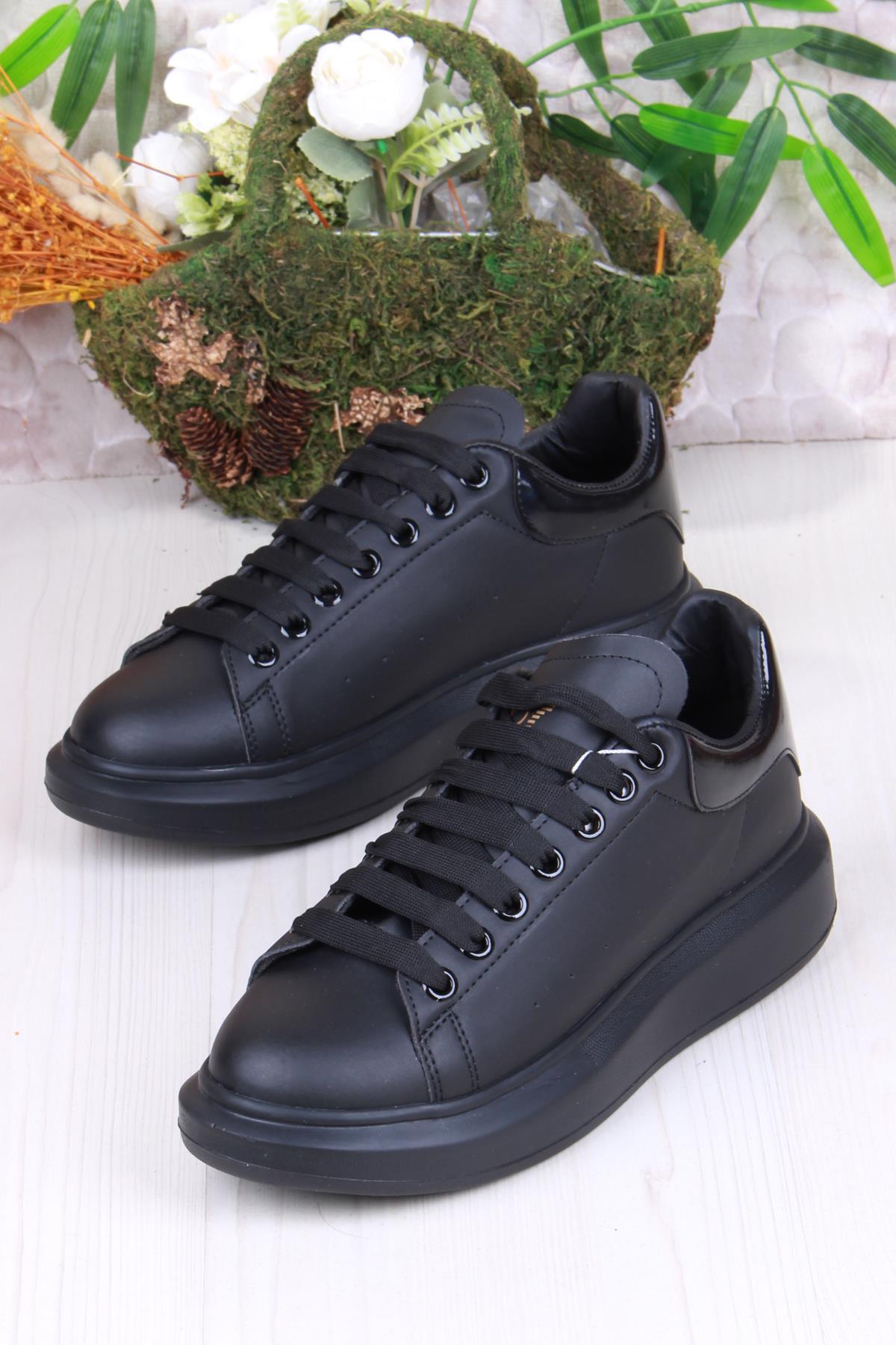 Fort Fort B-150 Siyah Rahat Kalın Taban Sneaker Erkek Spor Ayakkabı | Flo Siyah - 4. görsel