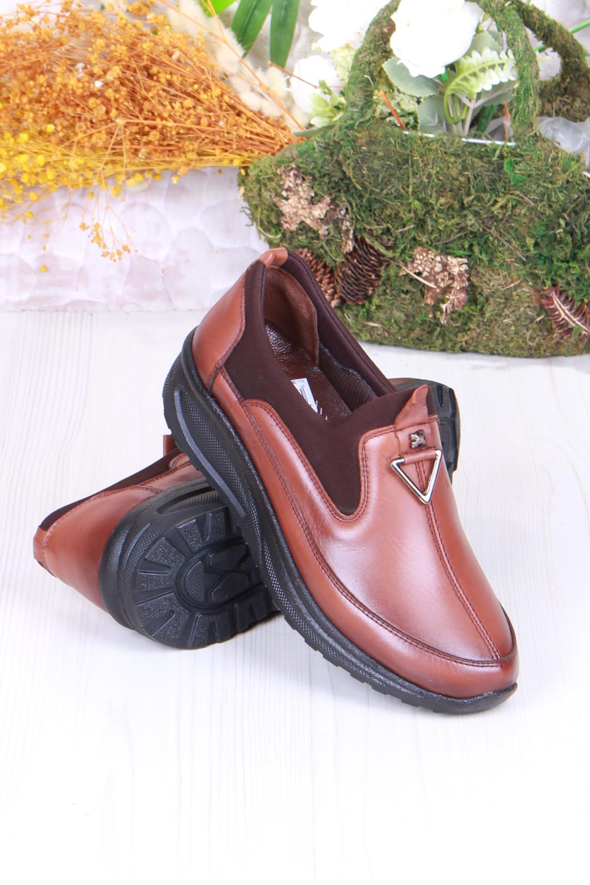 4280 Yumuşak Hafif Rahat Hakiki Deri Kadın Ayakkabı - Görsel 5