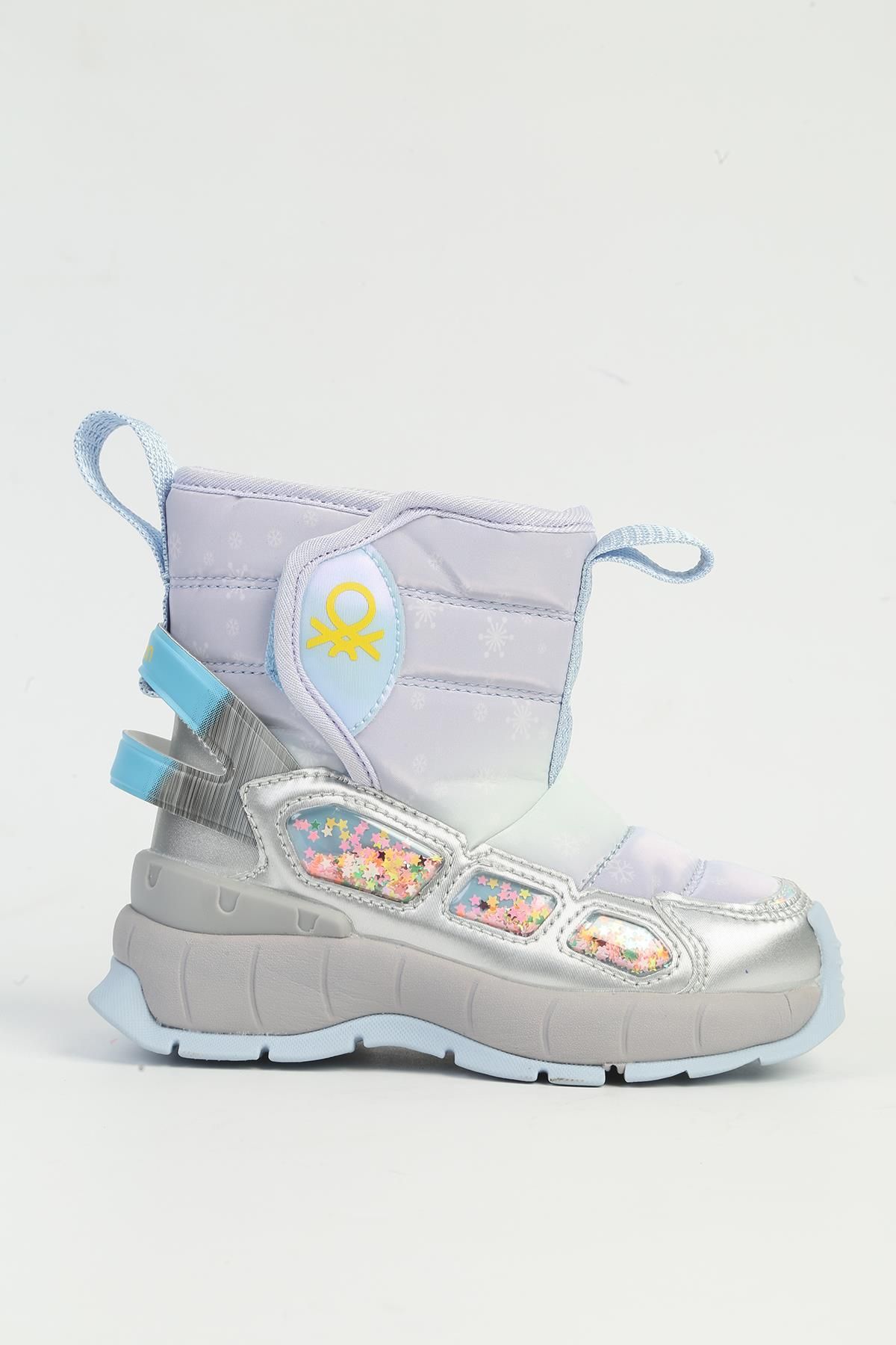 11079 İthal Memory Foam Kürklü Cırtlı Kız Çocuk Bot - Görsel 2