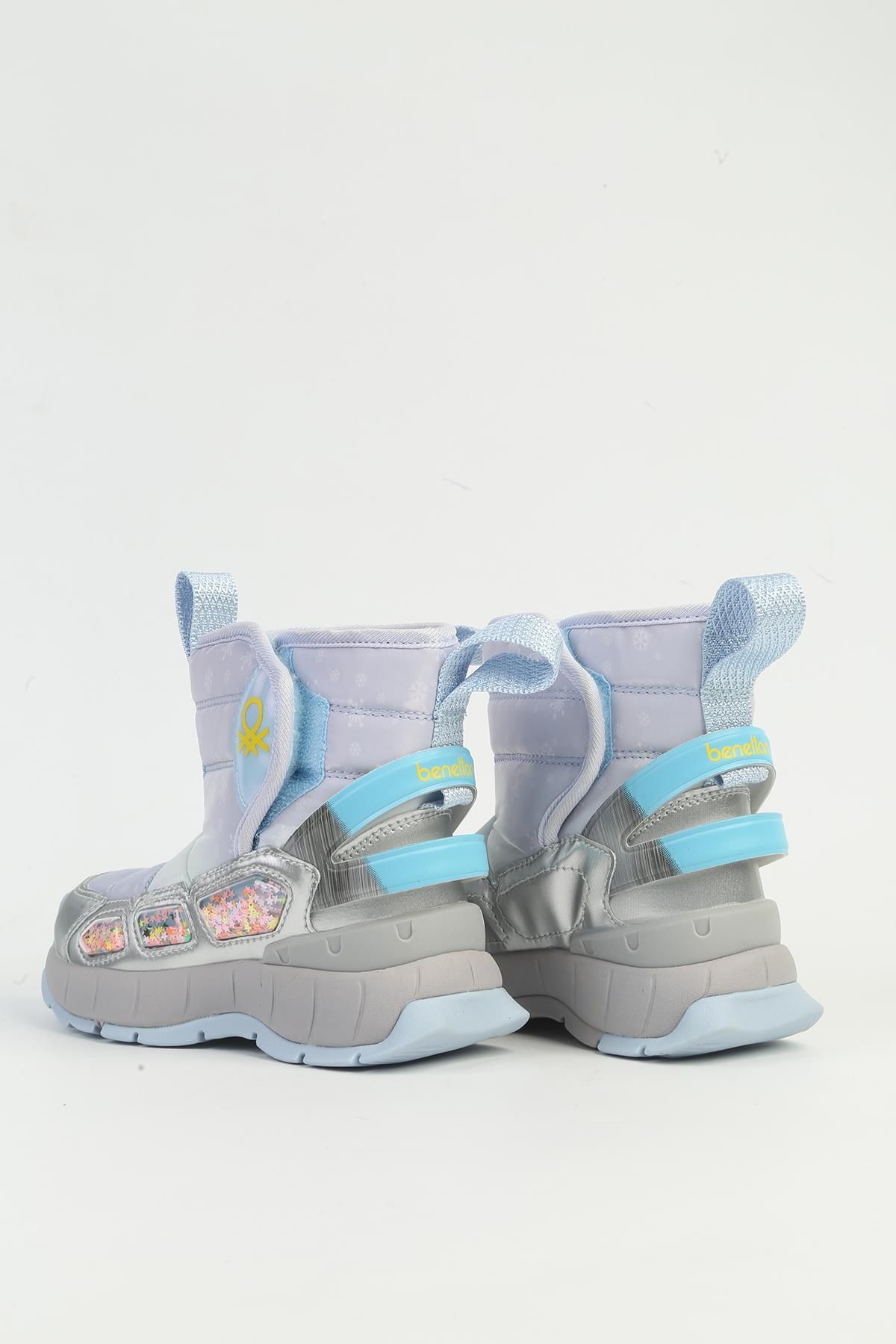 11079 İthal Memory Foam Kürklü Cırtlı Kız Çocuk Bot - Görsel 6