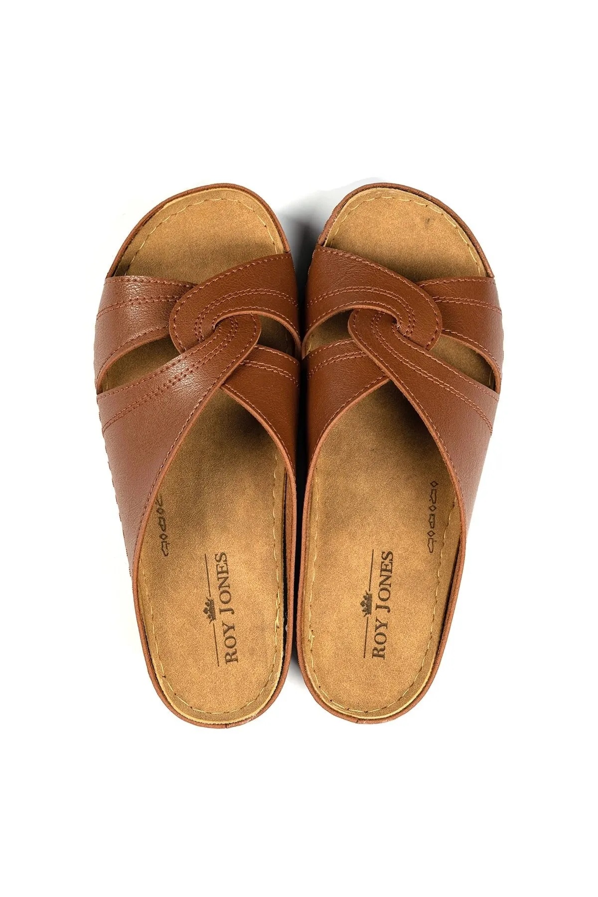 1816 Ortopedik Kısa Topuklu Günlük Kadın Terlik - Görsel 8