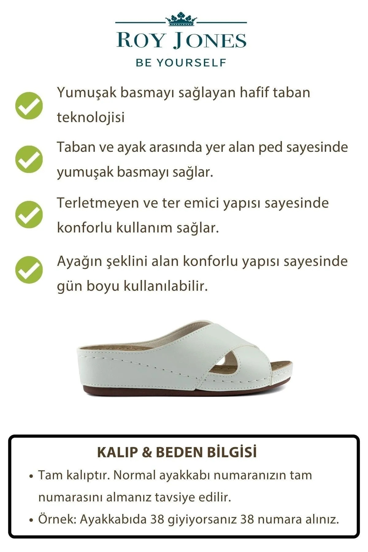 1802 Ortopedik İç Dış Konforlu Günlük Kadın Terlik - Görsel 3