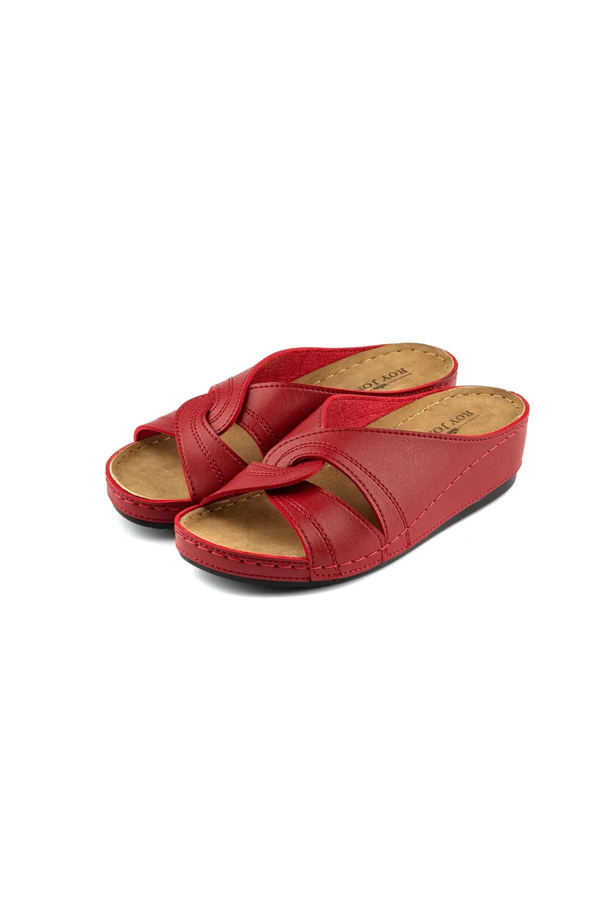 1816 Ortopedik Kısa Topuklu Günlük Kadın Terlik - Görsel 5