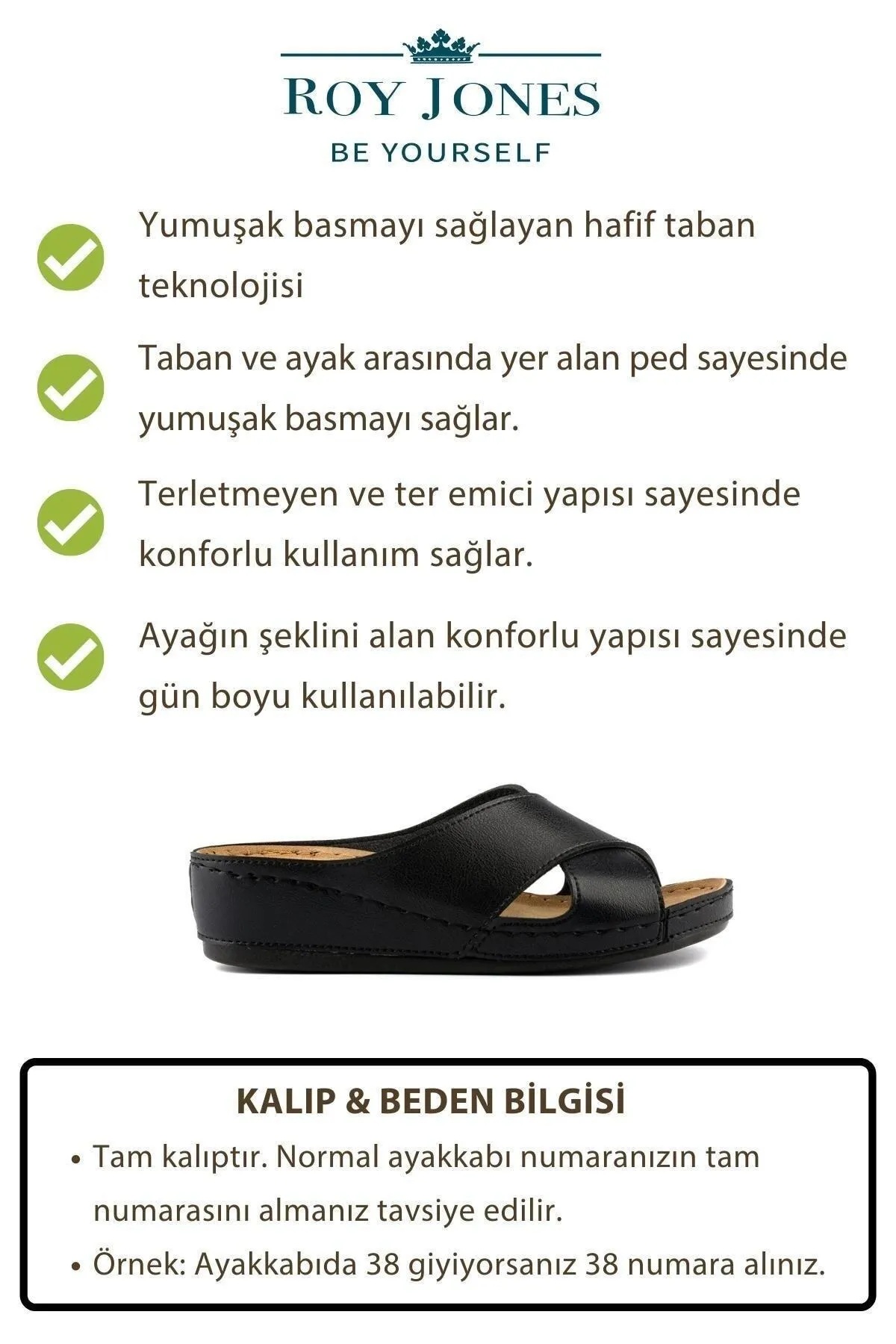 1802 Ortopedik İç Dış Konforlu Günlük Kadın Terlik - Görsel 4