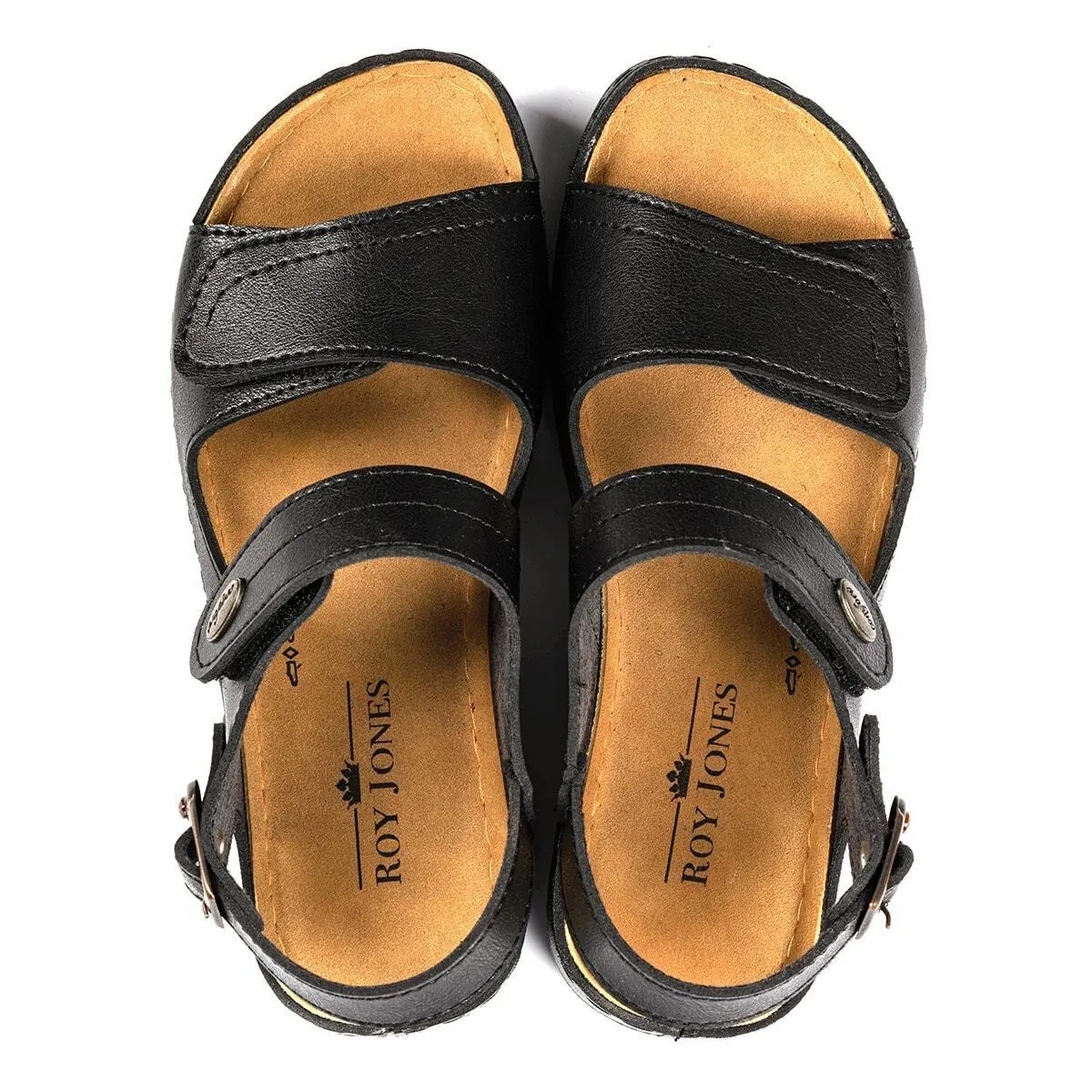 3014 Ortopedik Çift Bantlı Tokalı Kadın Sandalet - Görsel 8