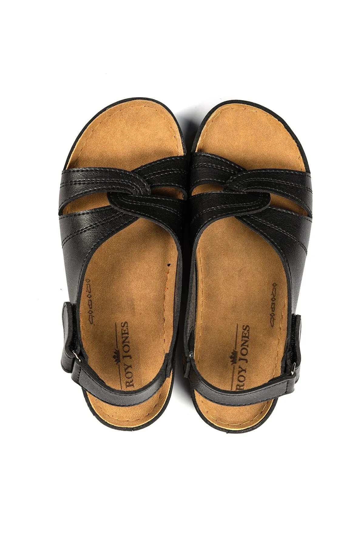 1817 Ortopedik Cırtlı Topuklu Plaj Kadın Sandalet - Görsel 8