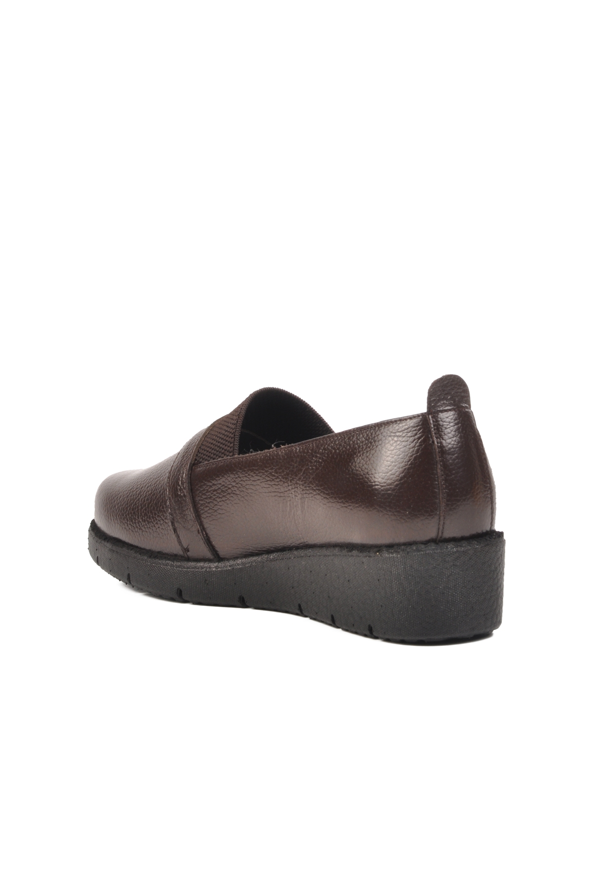 Kahve Hakiki Deri Kadın Casual Ayakkabı BB0114 Z - Görsel 5