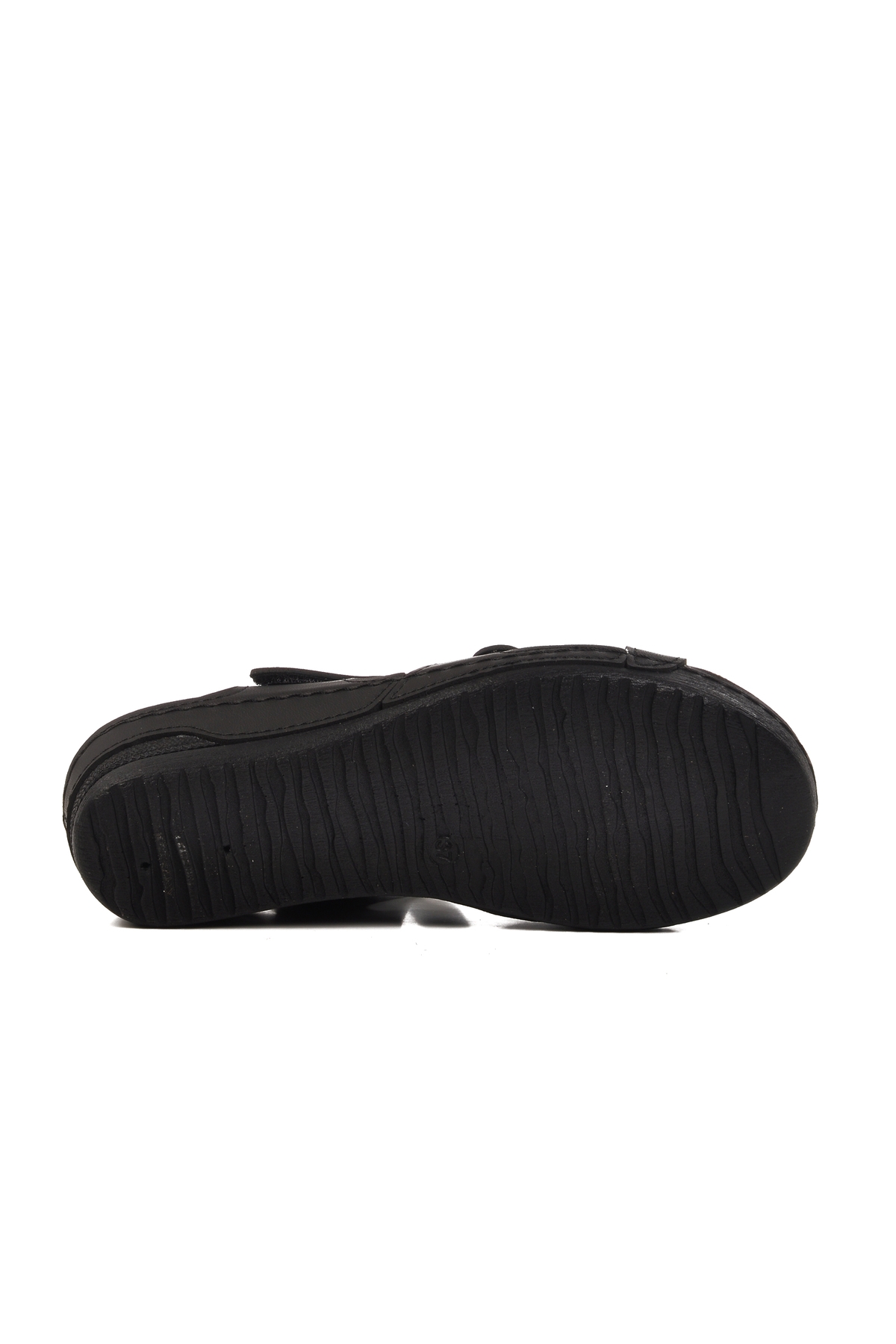 Siyah Cırtlı Hafif Kadın Dolgu Topuk Sandalet 02-380 Z - Görsel 6