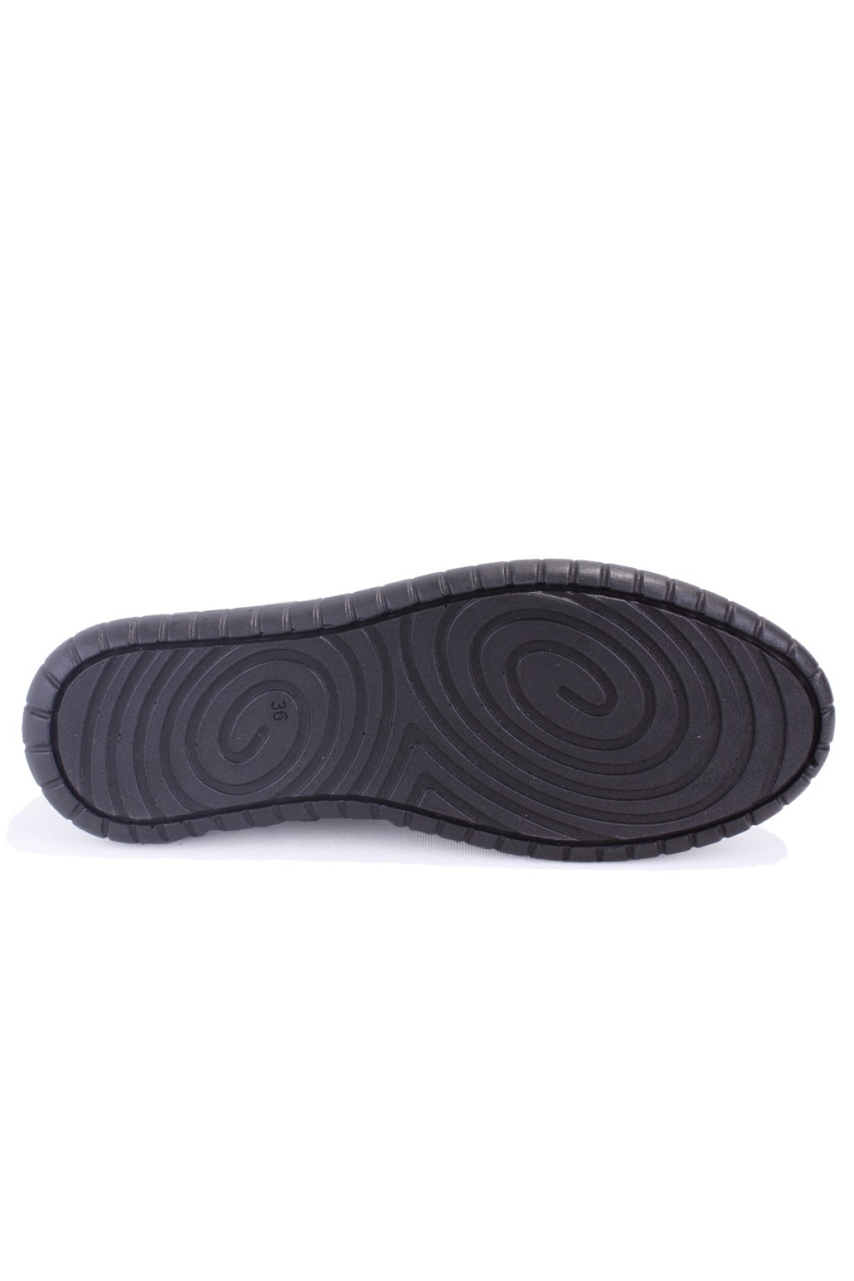 DZA07-1236035 Siyah Ortopedik Günlük Deri Kadın Ayakkabı - Görsel 5