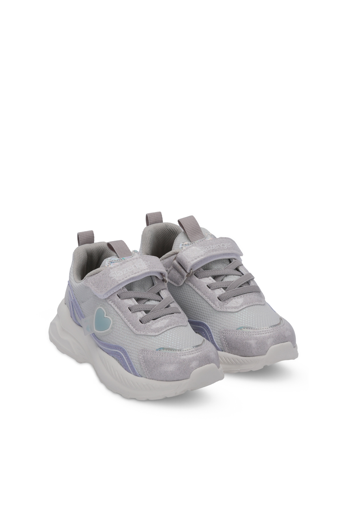 KLARION Kız Çocuk Sneaker Ayakkabı Gri / Mor - Görsel 3