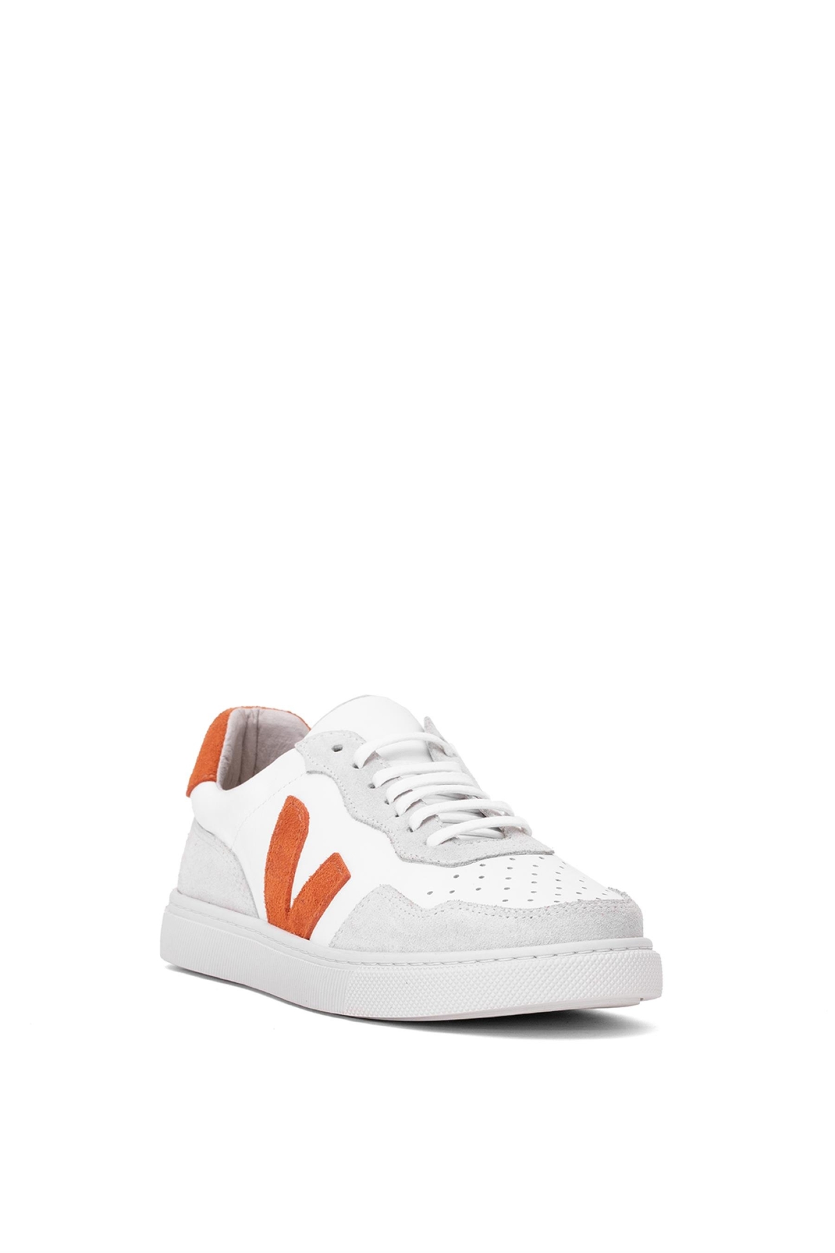 Elit Rch006-M44 Kadın Hakiki Deri Klasik Sneaker Beyaz - Görsel 3