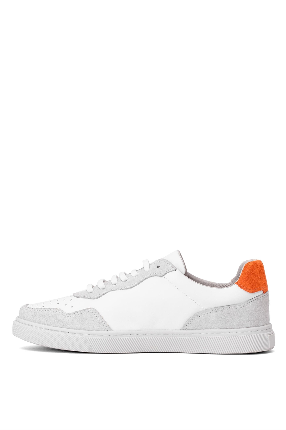 Elit Rch006-M44 Kadın Hakiki Deri Klasik Sneaker Beyaz - Görsel 4