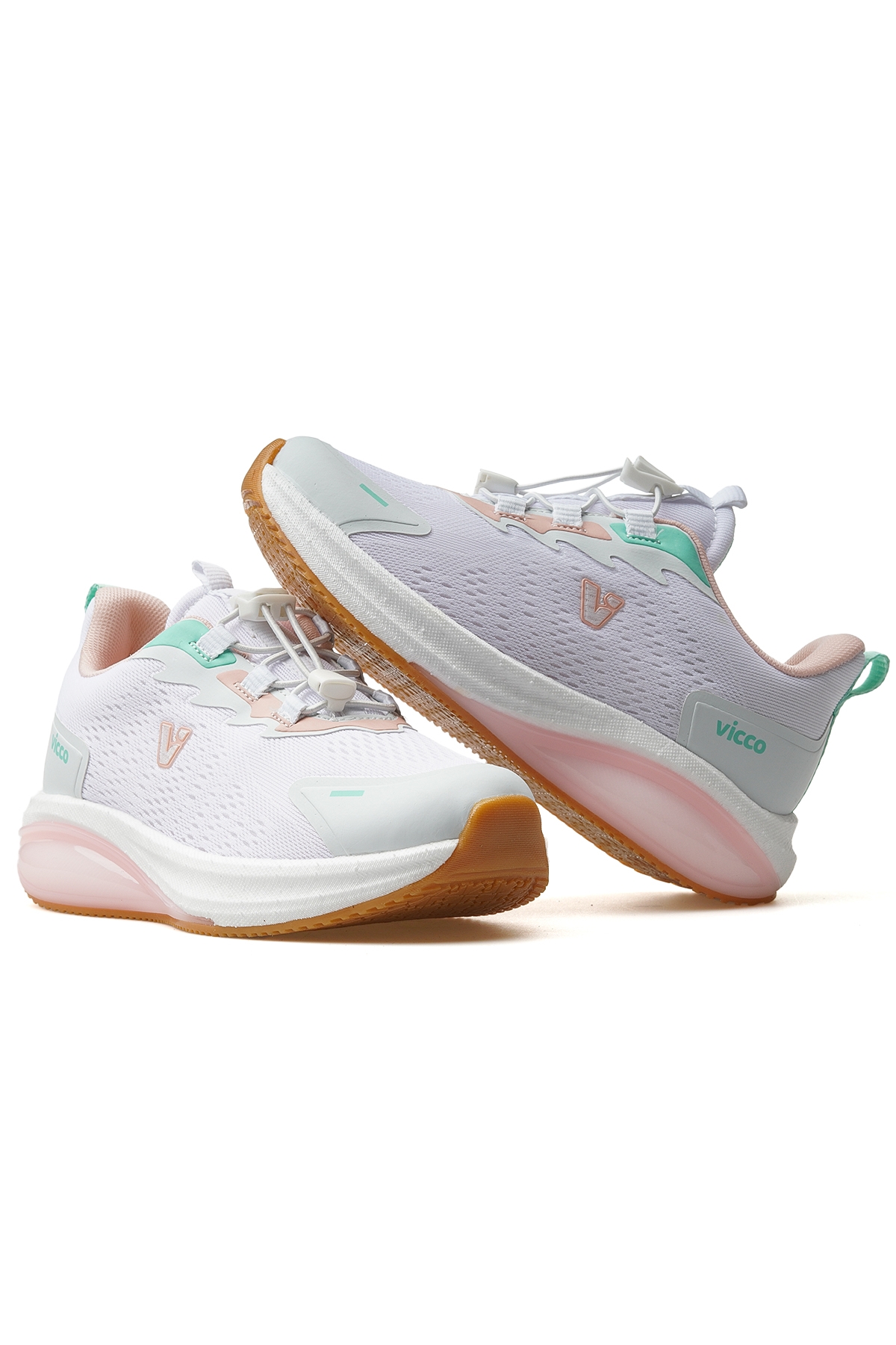 Knit Kız Çocuk Hafif Sneaker Spor Ayakkabı 25y 346.153 Pk Beyaz - Görsel 7