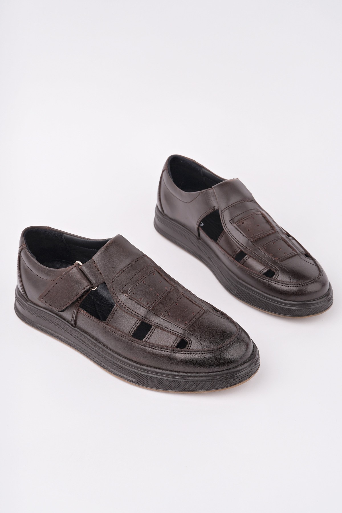 Oliver Garantili Erkek Günlük Klasik Hakiki Deri Rahat Ortopedik Sandalet - Görsel 2