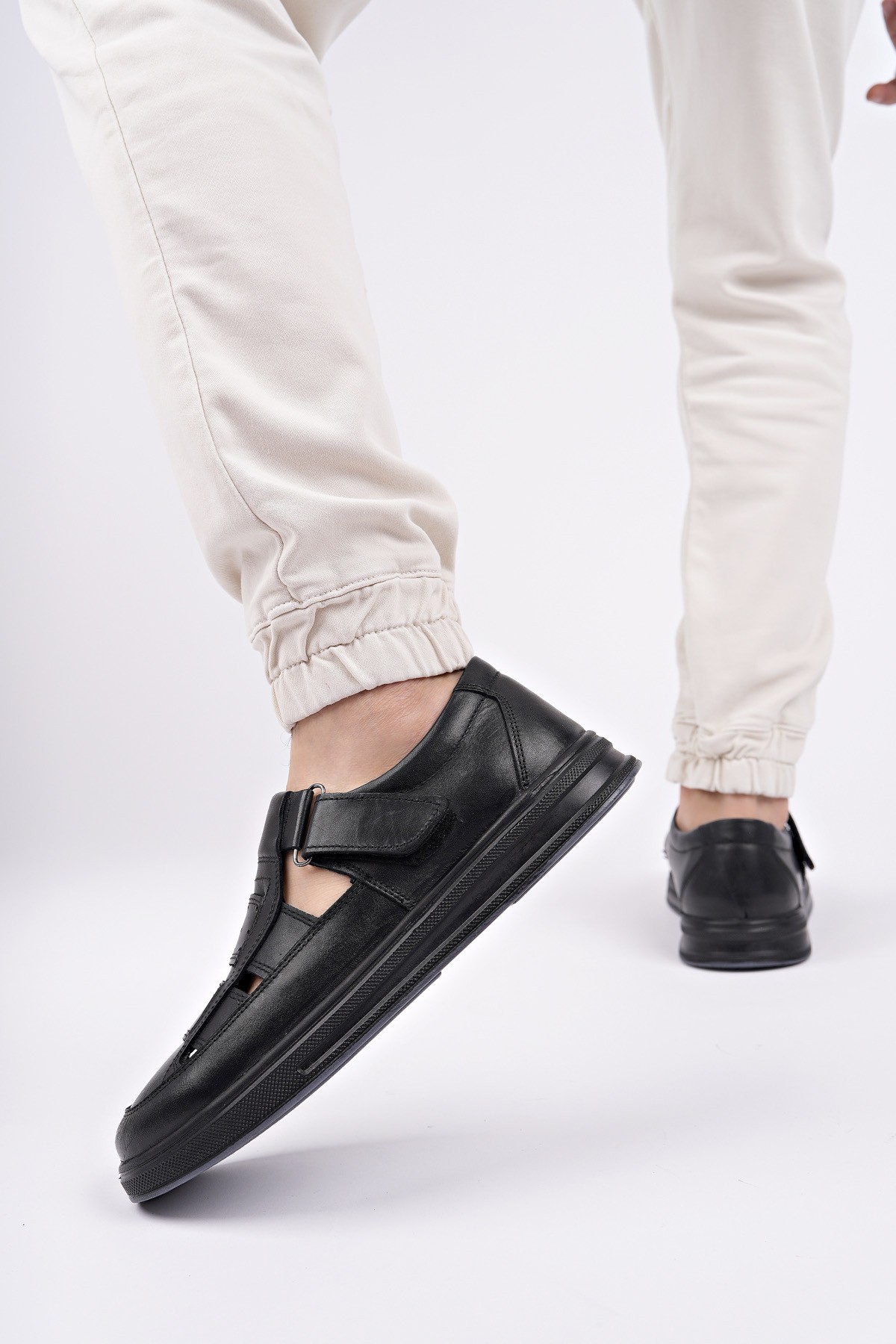 Oliver Garantili Erkek Günlük Klasik Hakiki Deri Rahat Ortopedik Sandalet - Görsel 9