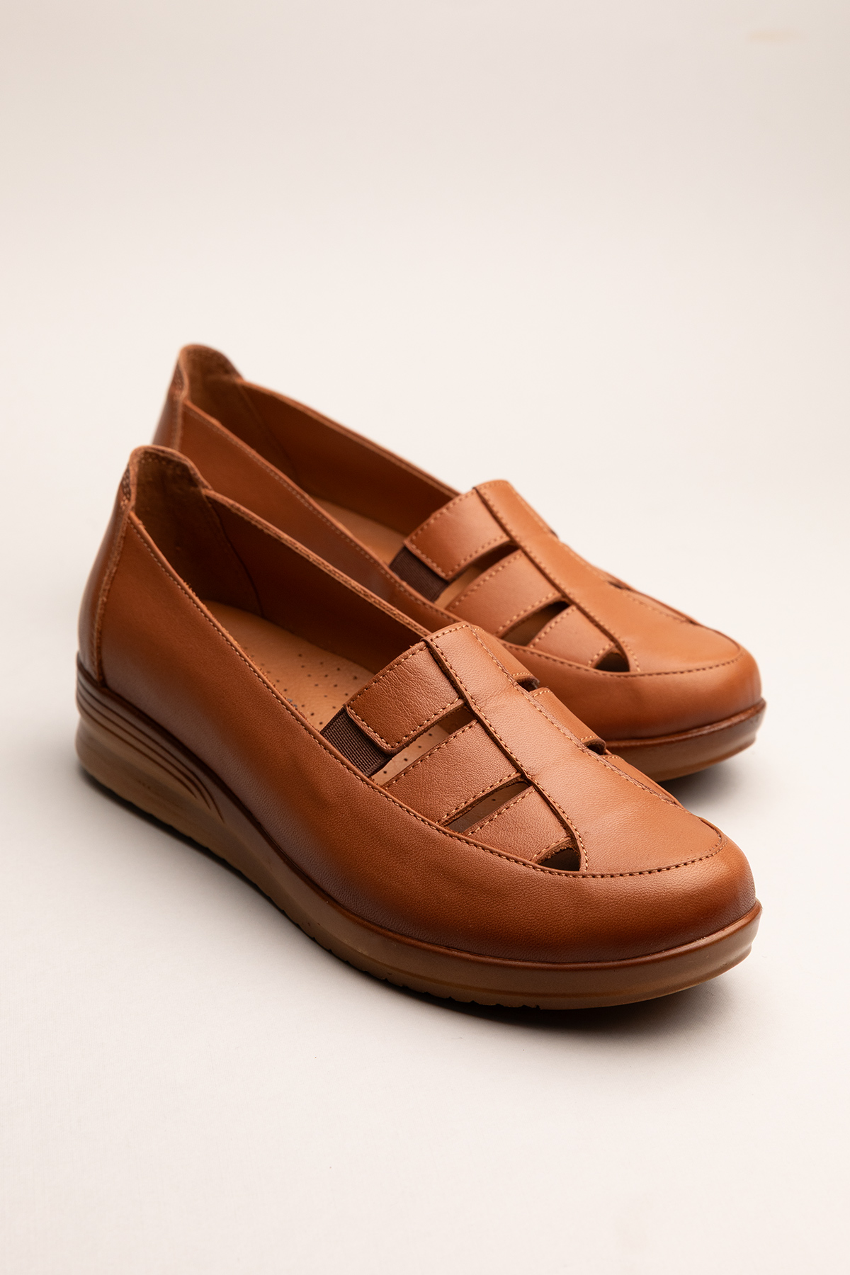 Gondol Kadın Hakiki Deri Anatomik Taban Anne Ayakkabı pyt.1207 - Görsel 2