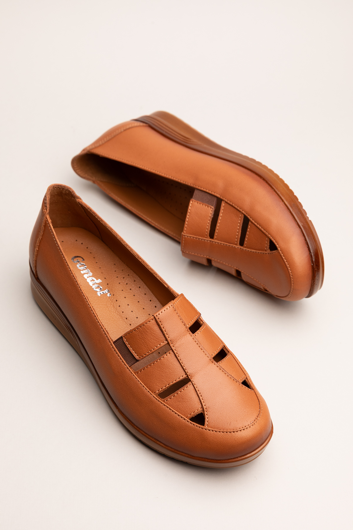 Gondol Kadın Hakiki Deri Anatomik Taban Anne Ayakkabı pyt.1207 - Görsel 3