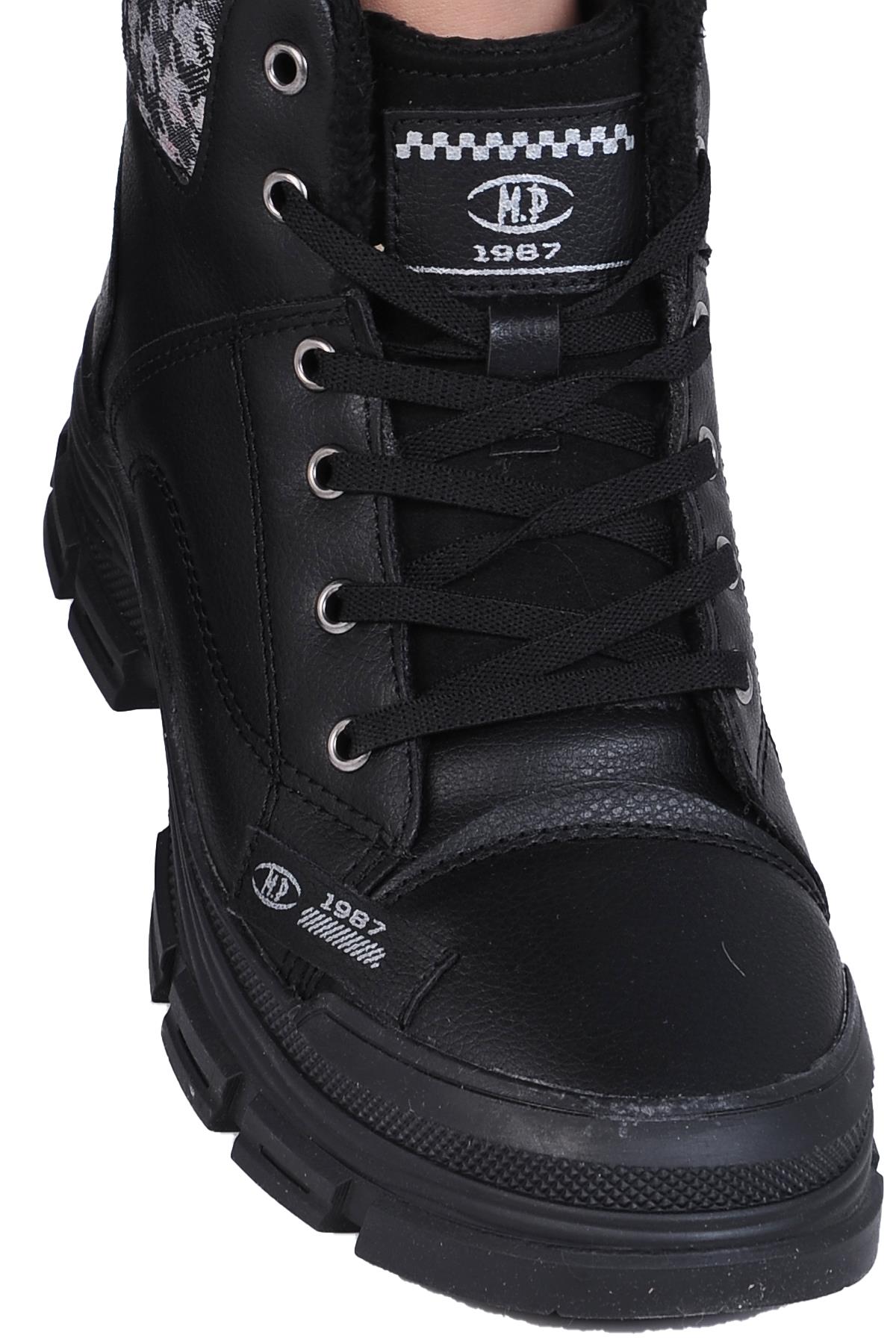 Mp 242-2245Zn Kadın Kürklü Kışlık Düz Bot - Görsel 4