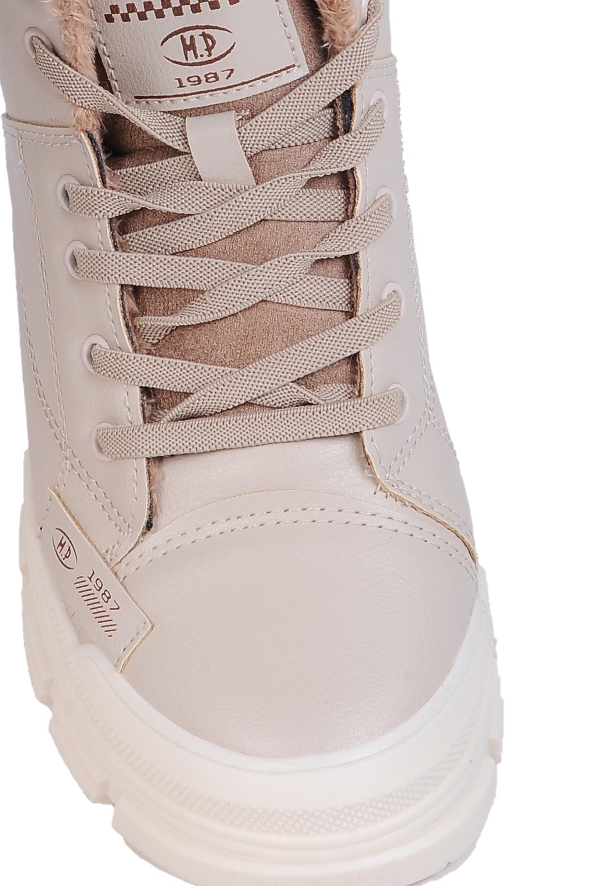 Mp 242-2245Zn Kadın Kürklü Kışlık Düz Bot - Görsel 4