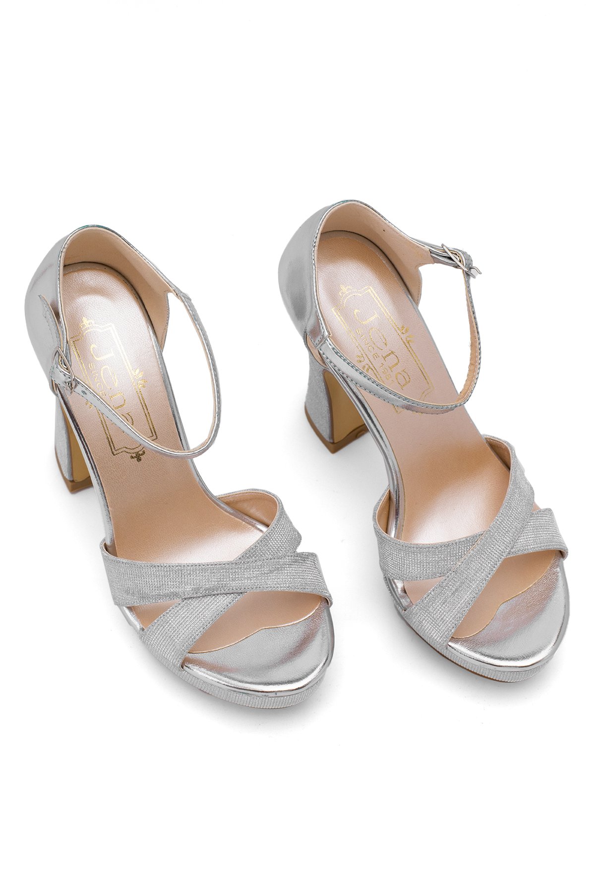 Elit JN2330T Kadın Platform Ayakkabı Gümüş - Görsel 5