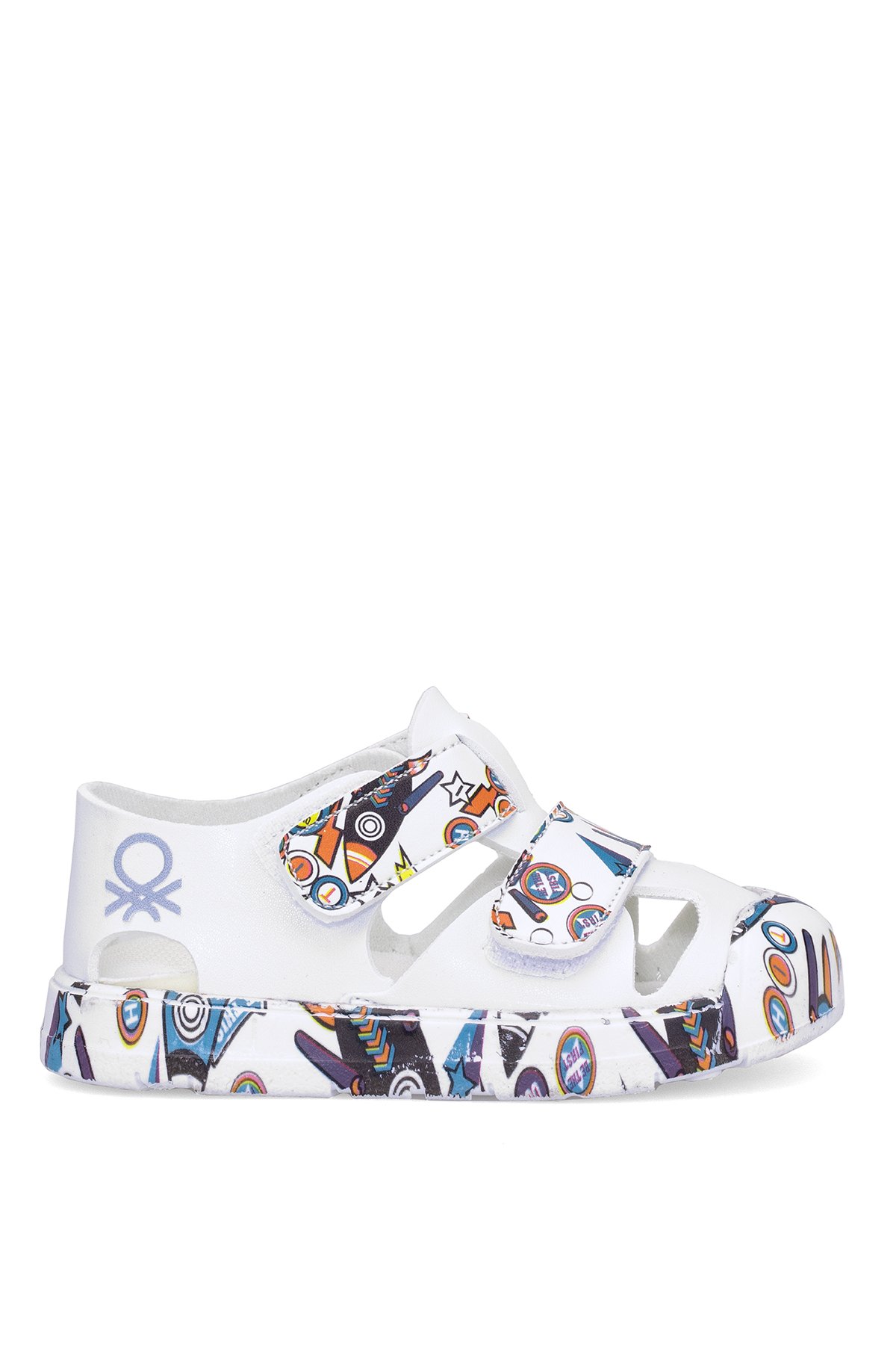 BN-1409 Bebe Erkek Çocuk Sandalet Beyaz - Görsel 2