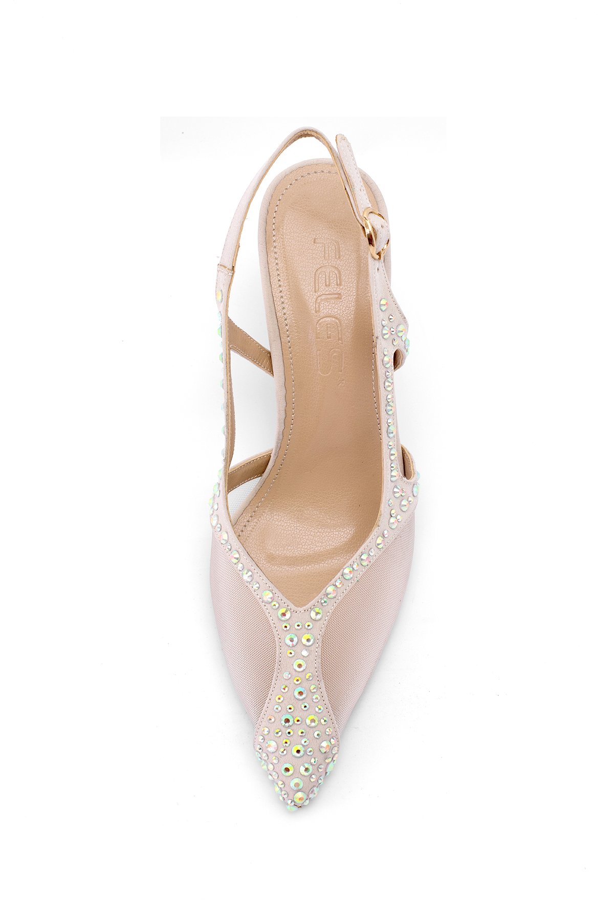 Elit FLS129-1315T Kadın Klasik Topuklu Ayakkabı Ten - Görsel 8