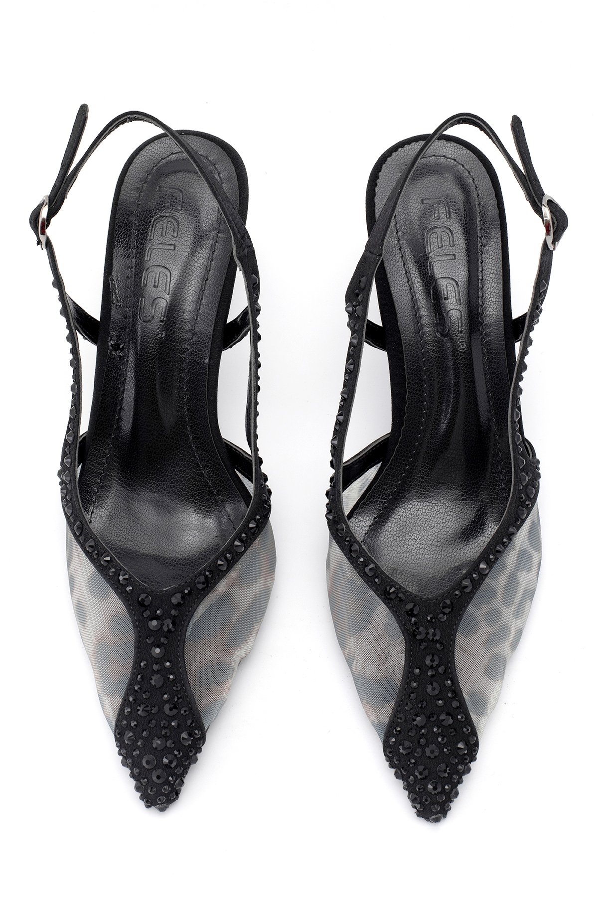 Elit FLS129-1315T Kadın Klasik Topuklu Ayakkabı Siyah - Görsel 5