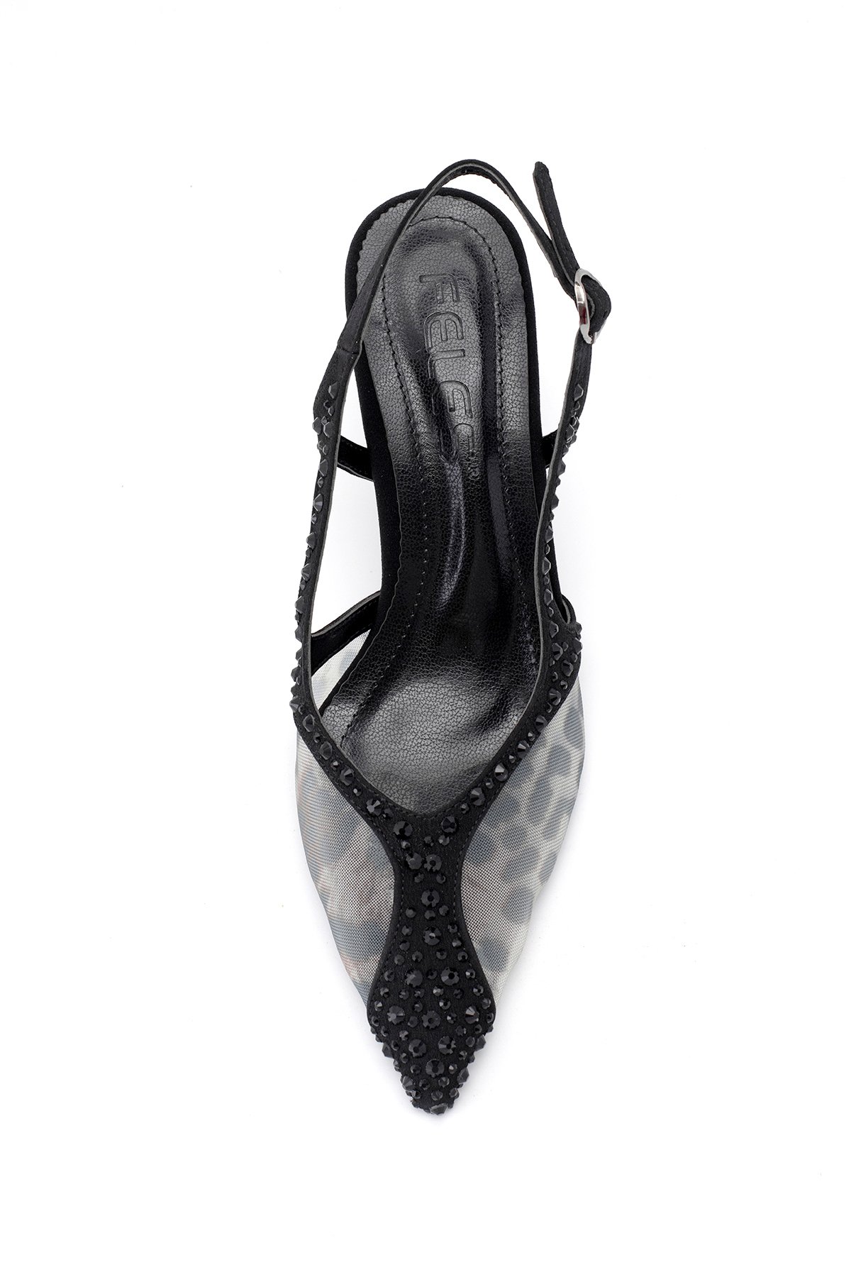 Elit FLS129-1315T Kadın Klasik Topuklu Ayakkabı Siyah - Görsel 8