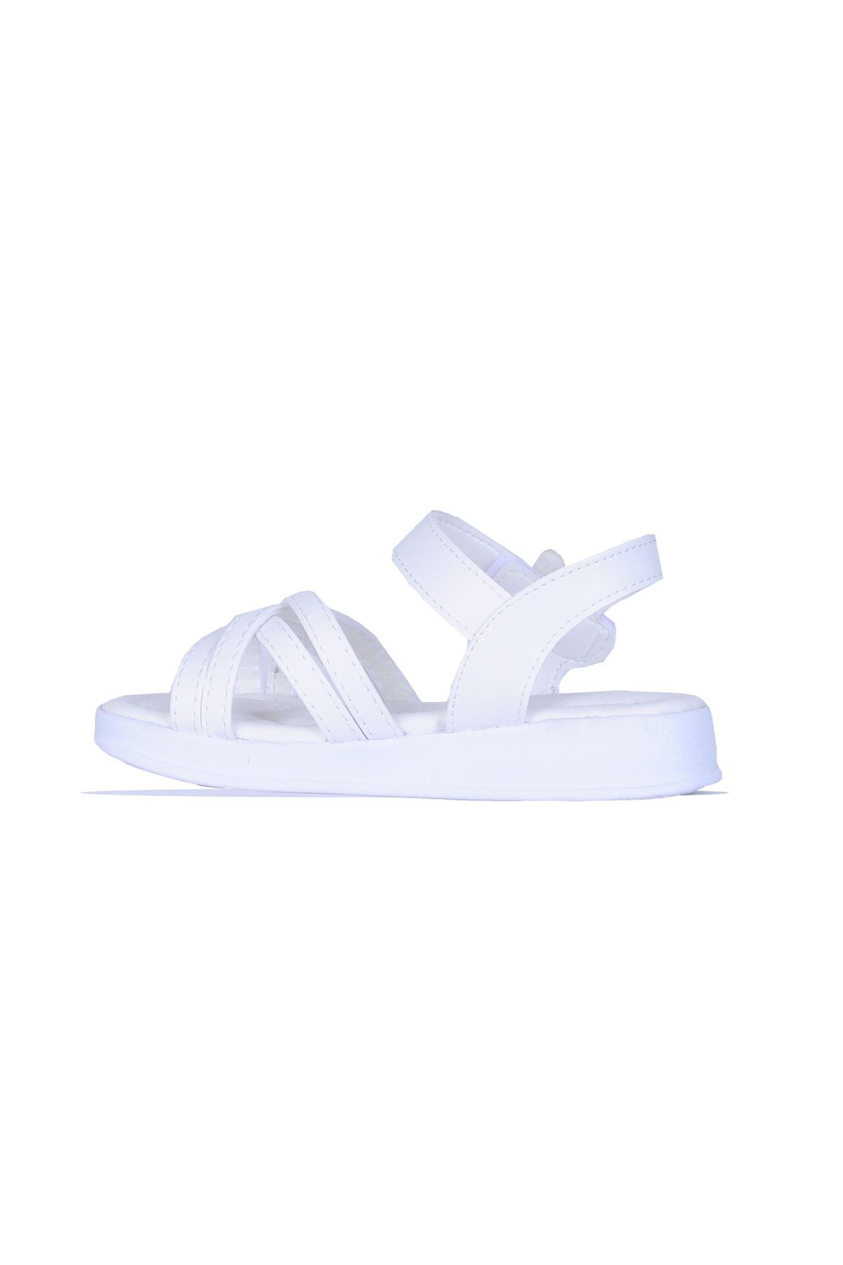 Skuaıter 7180 Cansu Beyaz Kız Çocuk Sandalet - Görsel 3