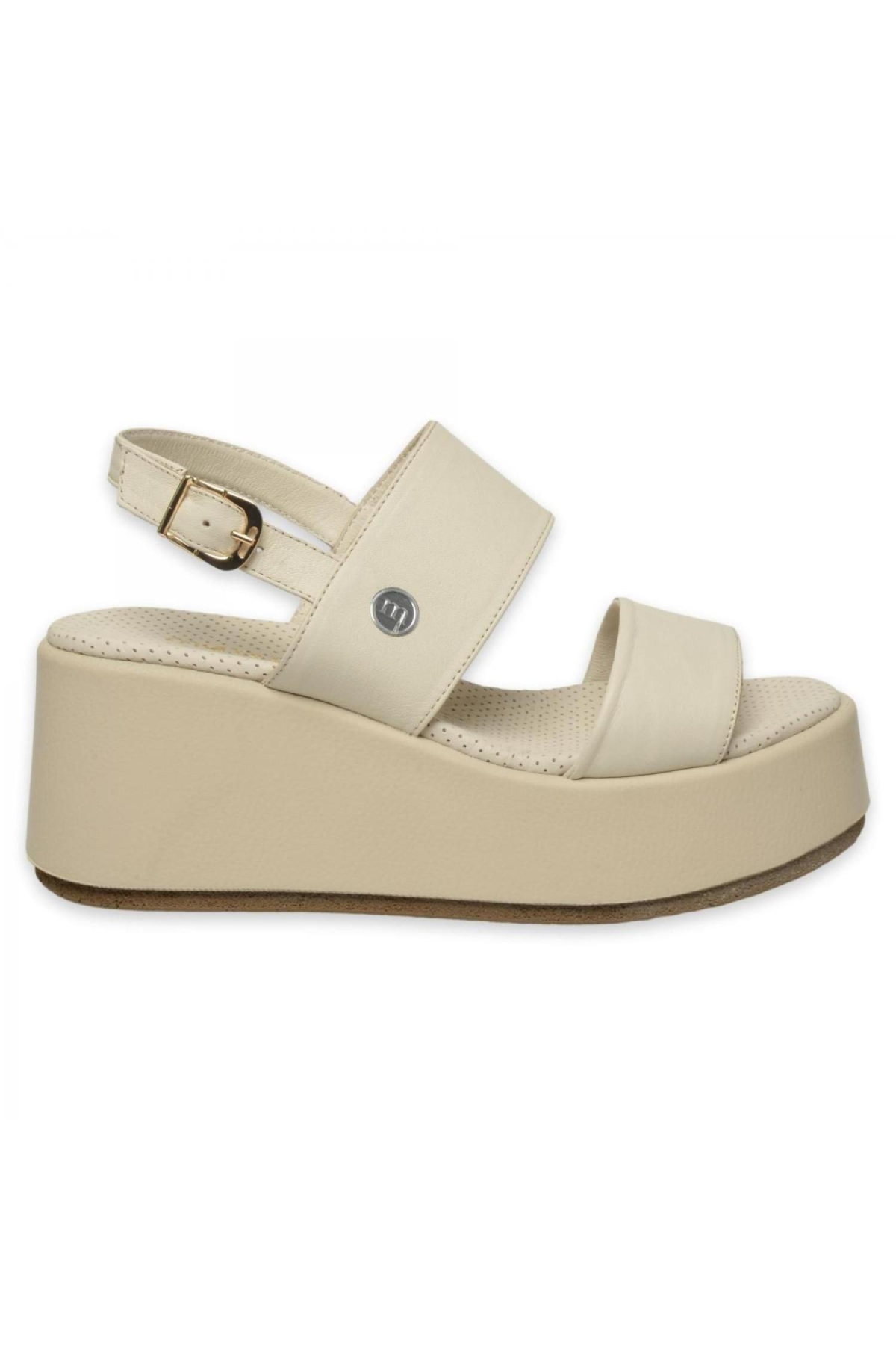D25Ys-2945 Kadın Deri Sandalet - Görsel 3
