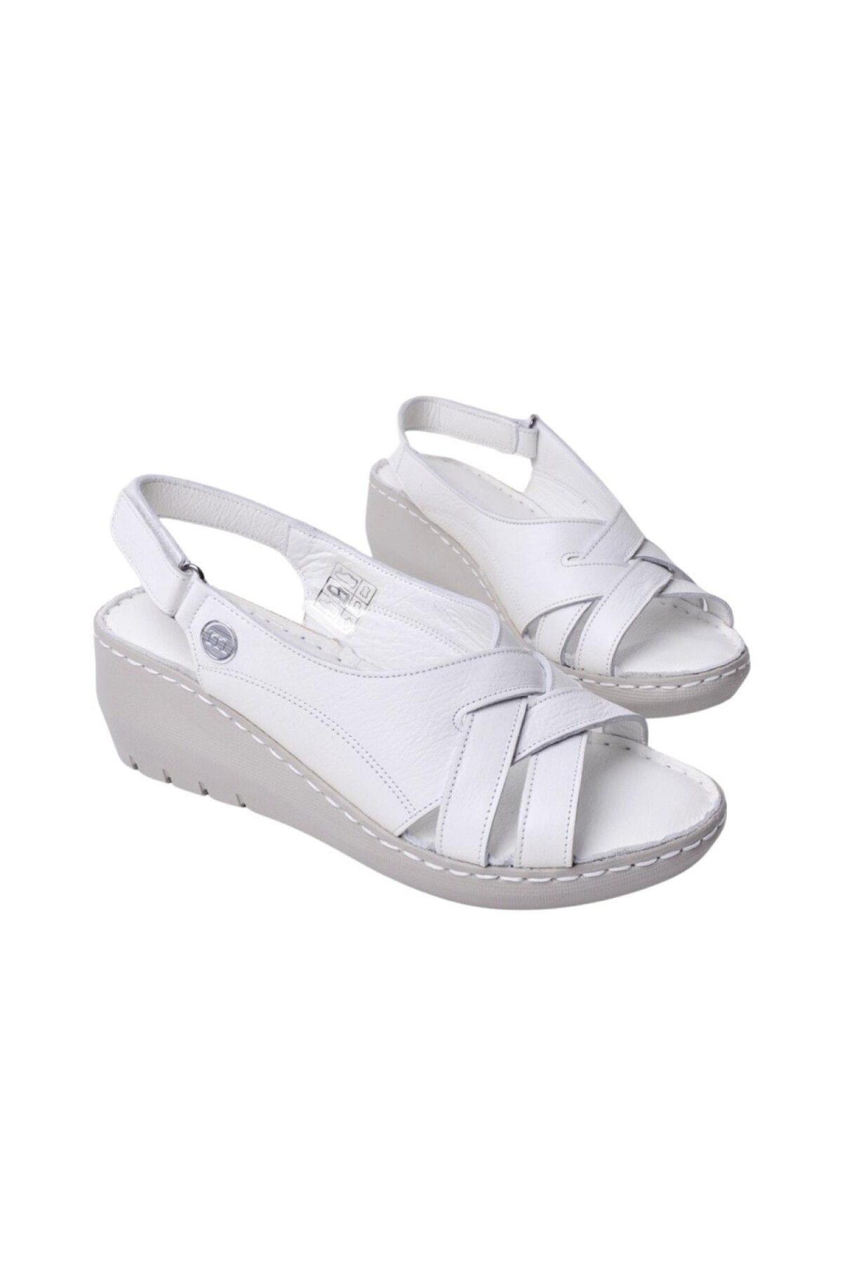 D25Ys-2510 Kadın Deri Sandalet - Görsel 3