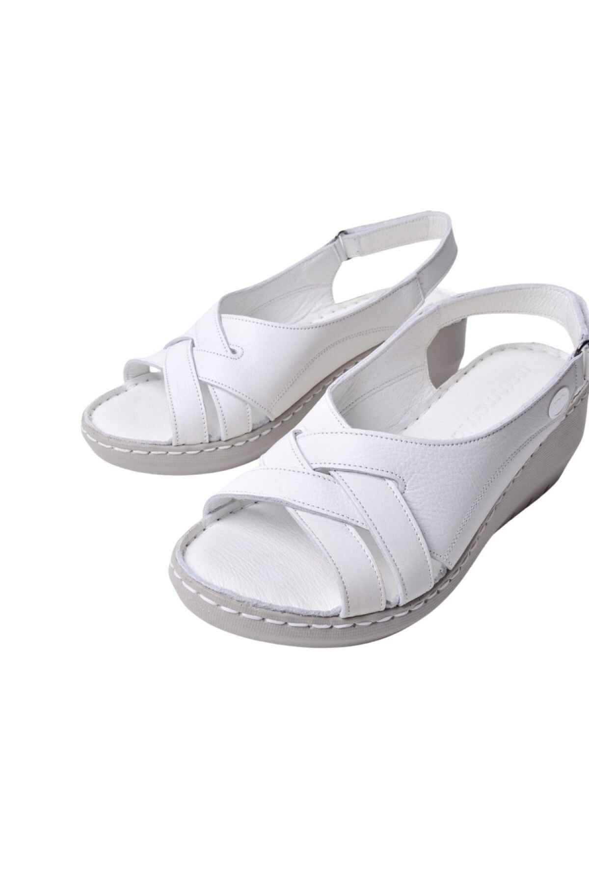 D25Ys-2510 Kadın Deri Sandalet - Görsel 4