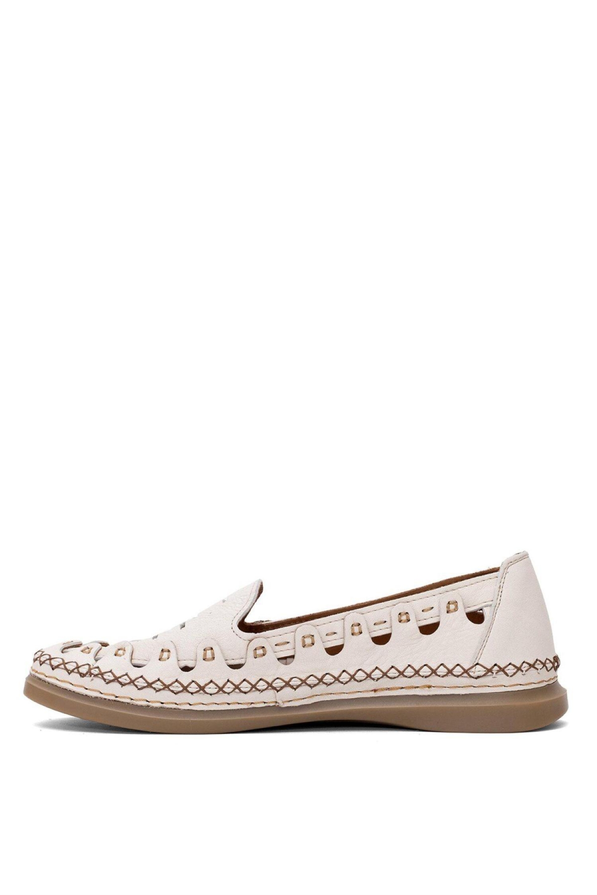 D25Ya-345 Kadın Deri Günlük Ayakkabı - Görsel 4