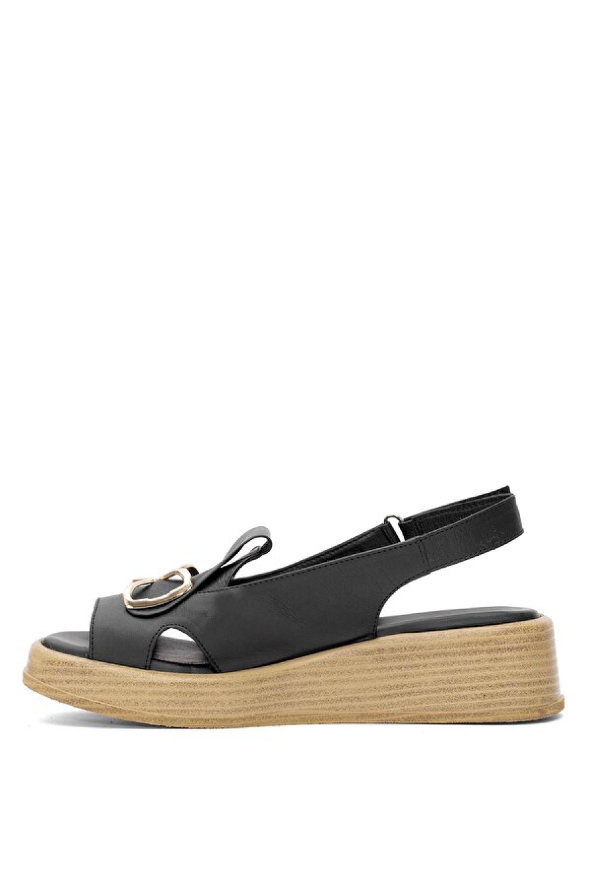 D25Ys-2780 Kadın Deri Sandalet - Görsel 4
