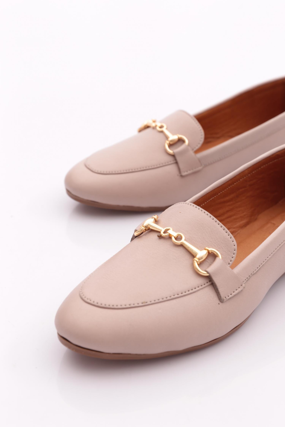 102 Kadin Metal Aksesuarli Zenne Loafer - Görsel 5