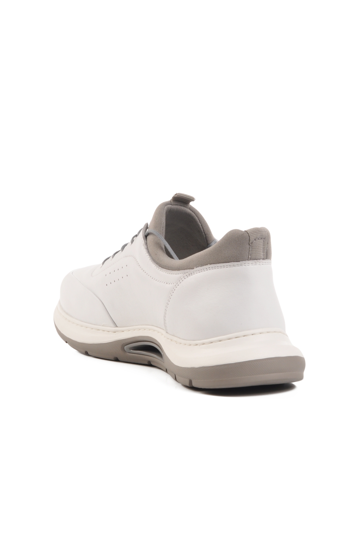 Aspor Beyaz Hakiki Deri Erkek Casual Ayakkabı - Görsel 5